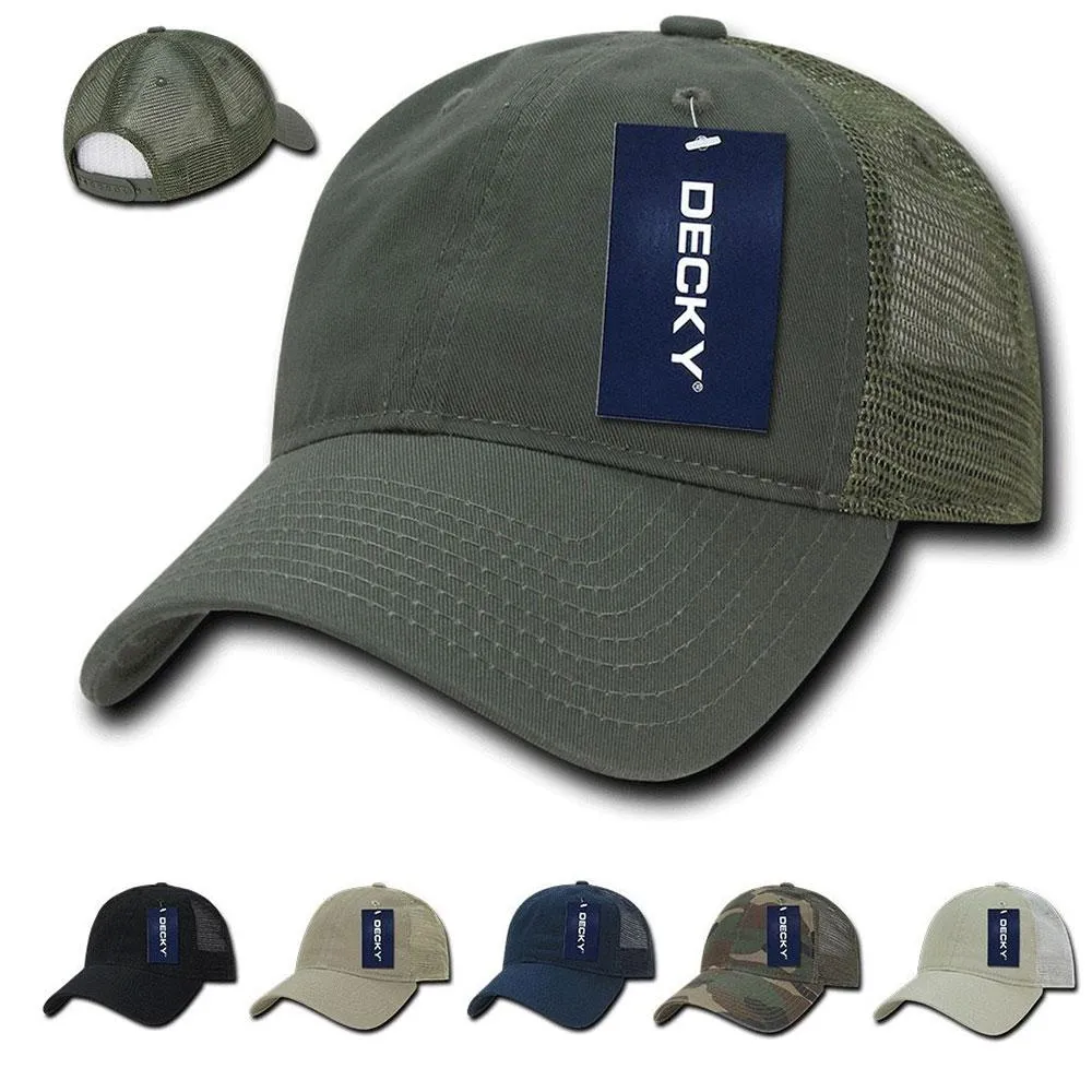 1 Dozen Decky Cotton Relaxed Trucker Baseball Caps Hats Wholesale Bulk