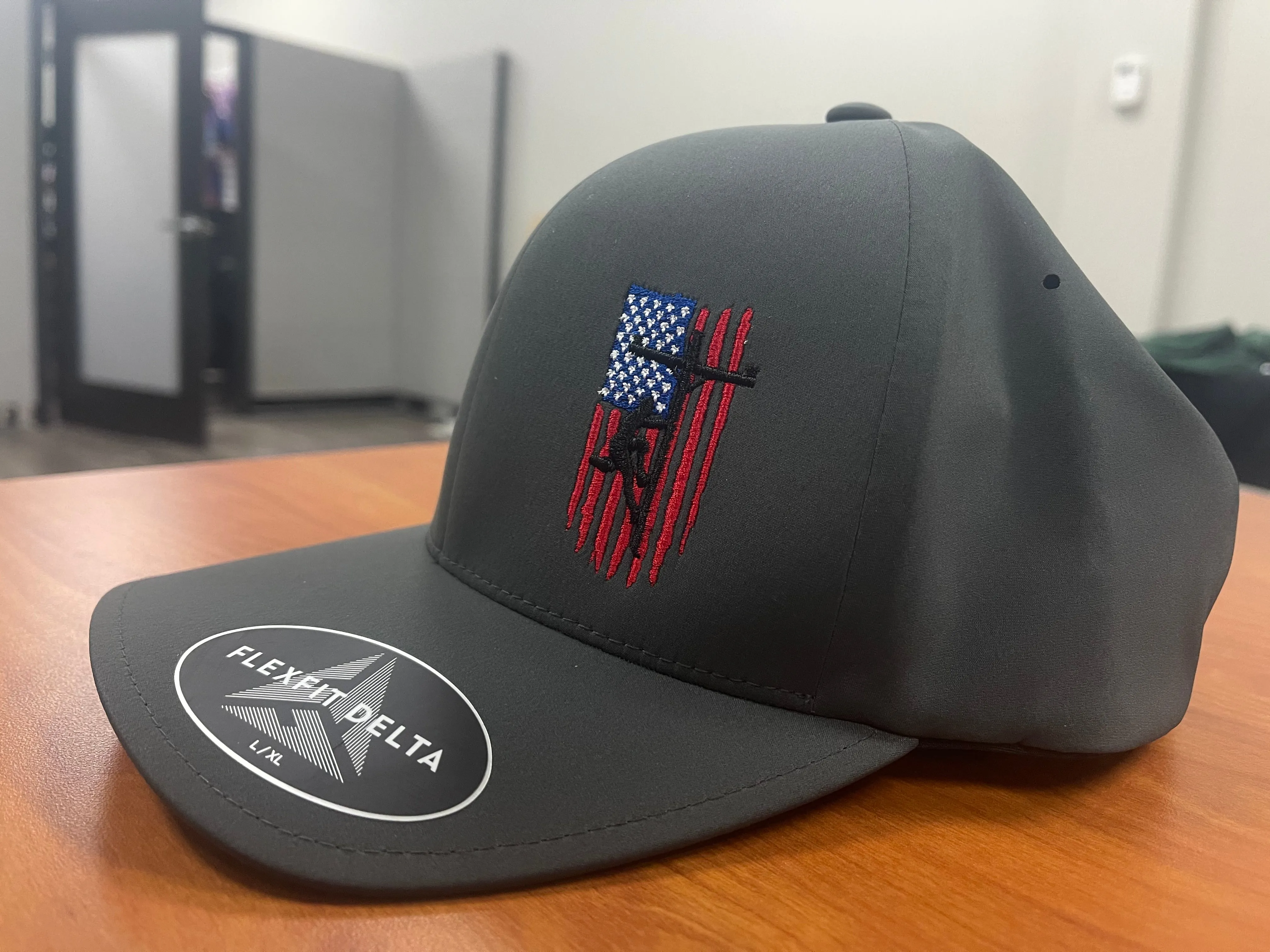 180 Flexfit Delta Seamless Hats, Custom Embroidery