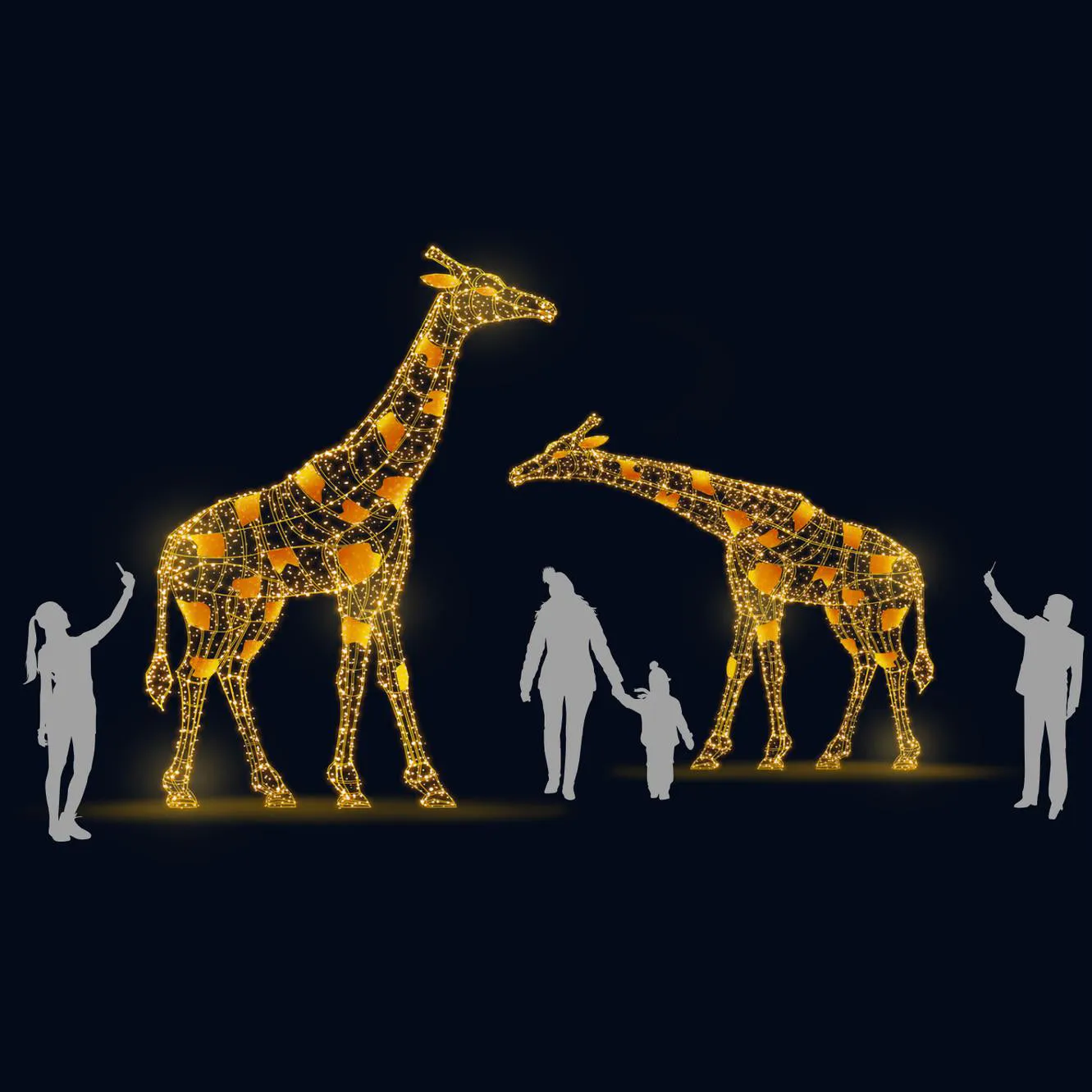 3D MODERN GIRAFFES