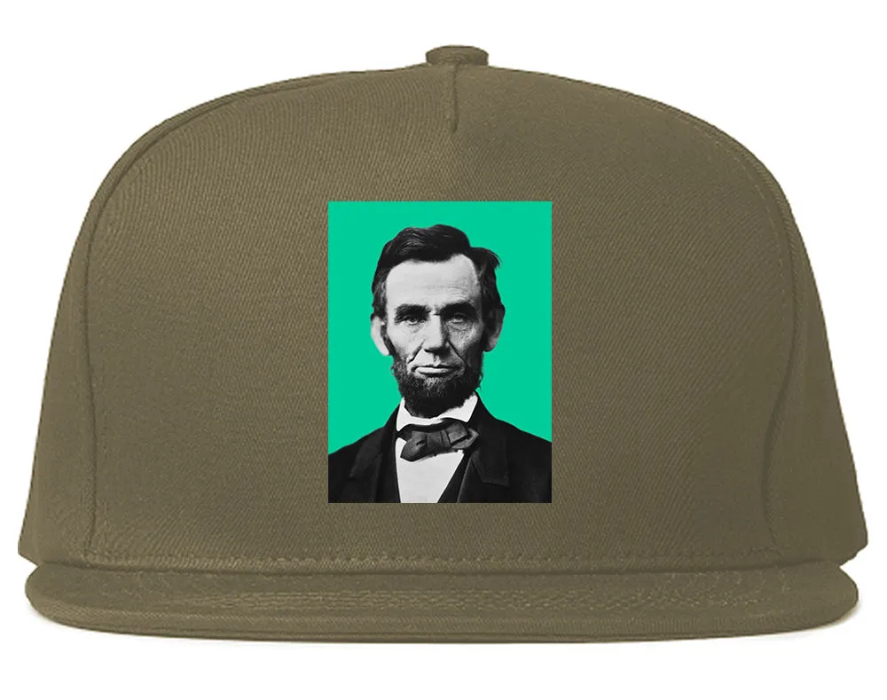 Abraham Lincoln Portrait Mens Snapback Hat