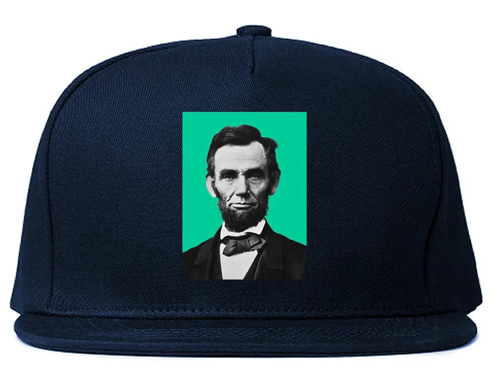 Abraham Lincoln Portrait Mens Snapback Hat