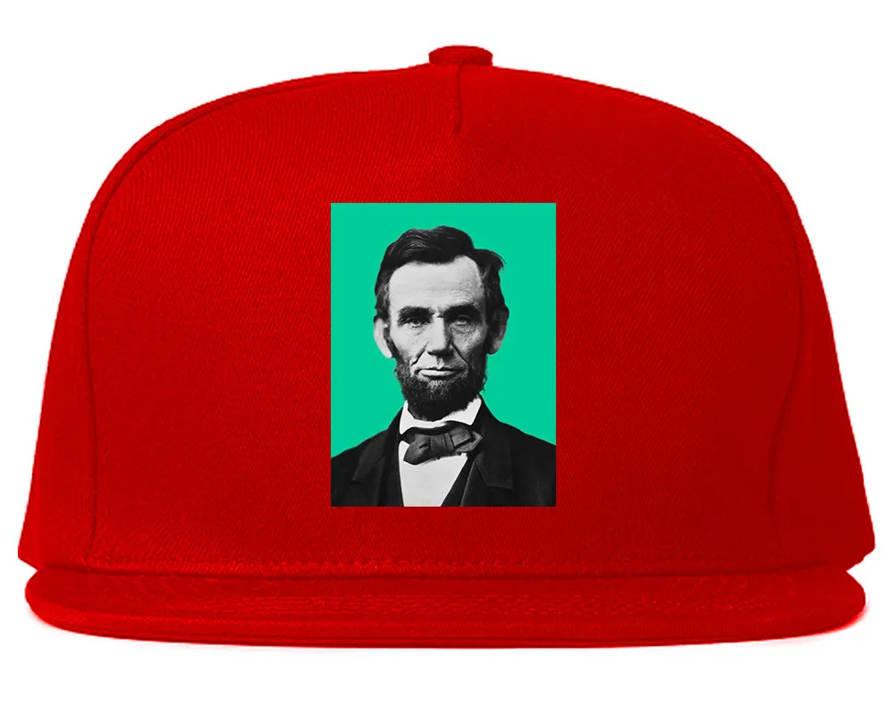 Abraham Lincoln Portrait Mens Snapback Hat