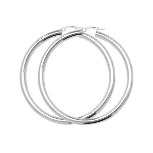 Acotis Silver Classic Hoop Earrings G5095