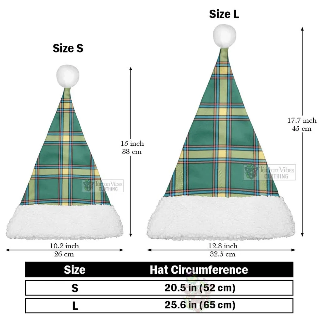 Alberta Province Canada Tartan Christmas Santa Hats