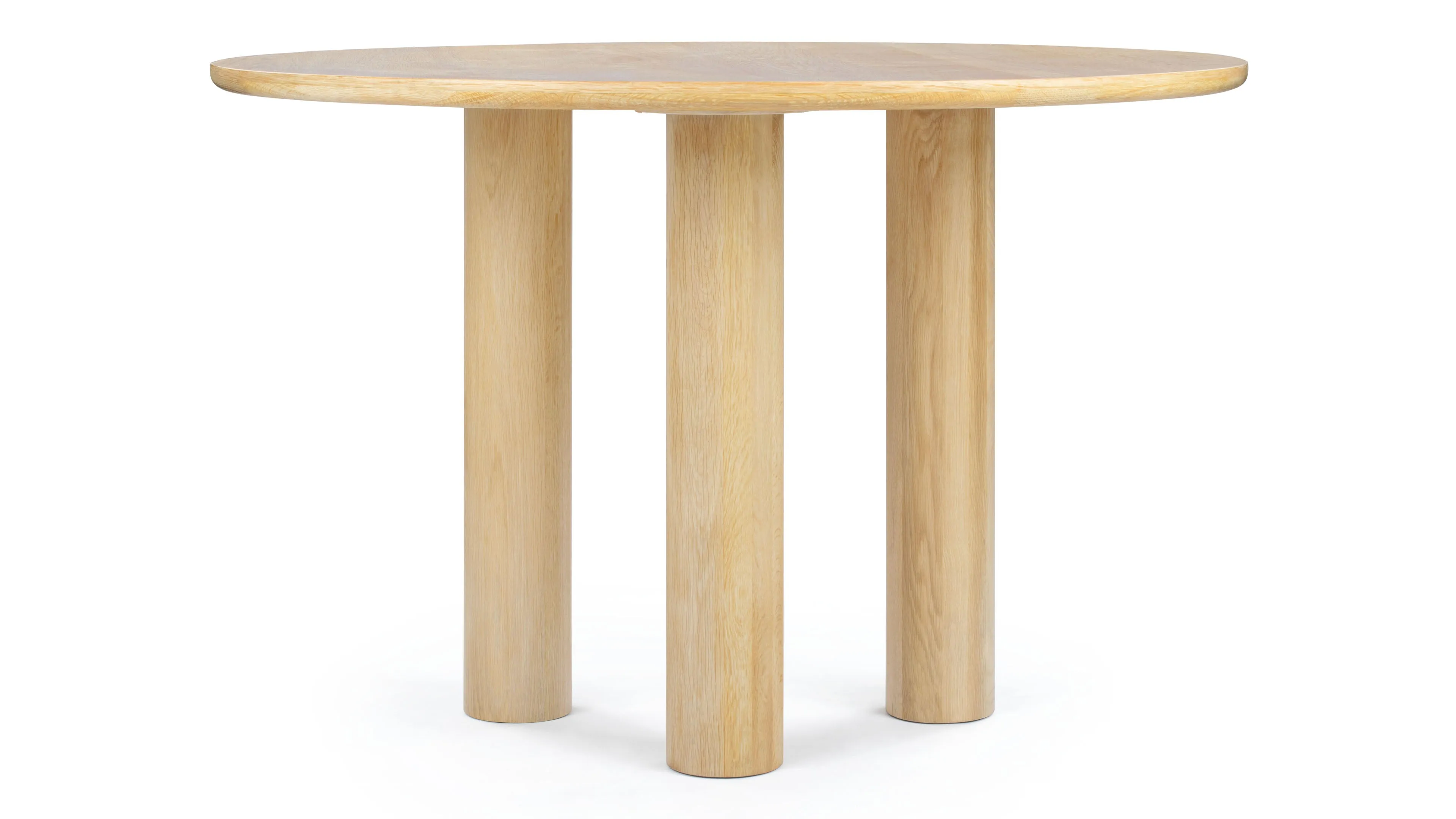 Amalfi - Amalfi Round Dining Table, Light Oak, 49in