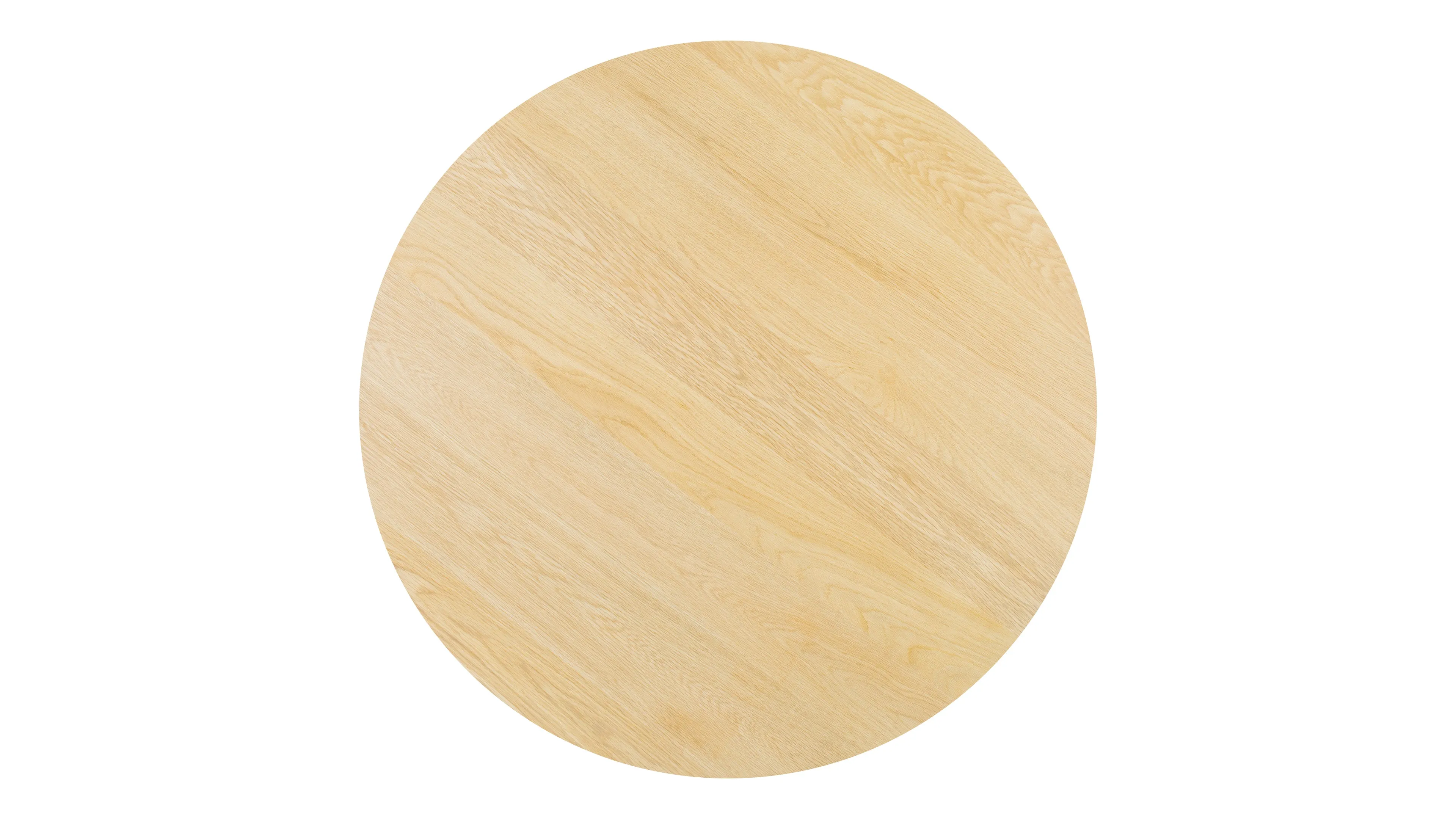 Amalfi - Amalfi Round Dining Table, Light Oak, 49in