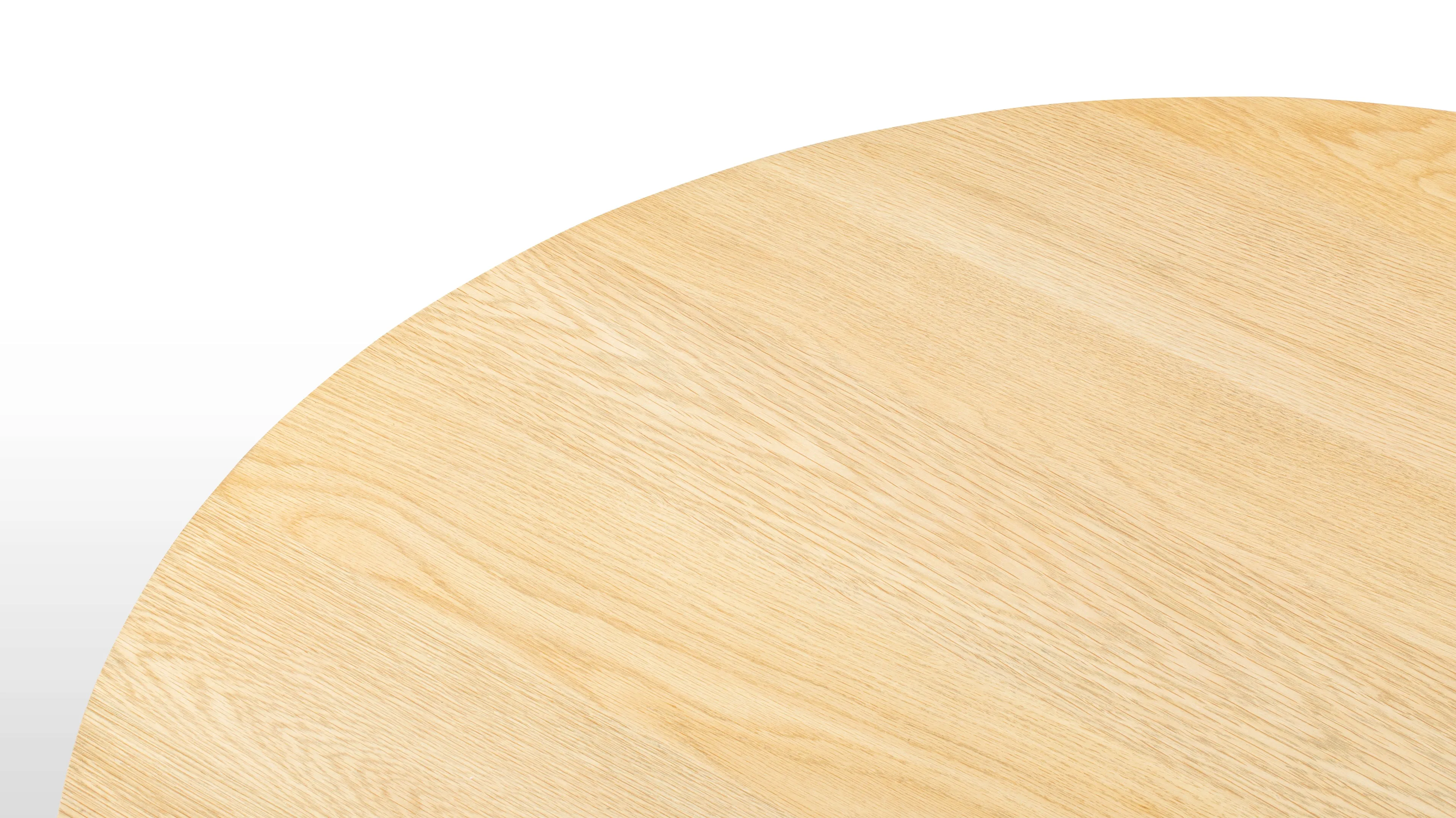 Amalfi - Amalfi Round Dining Table, Light Oak, 49in