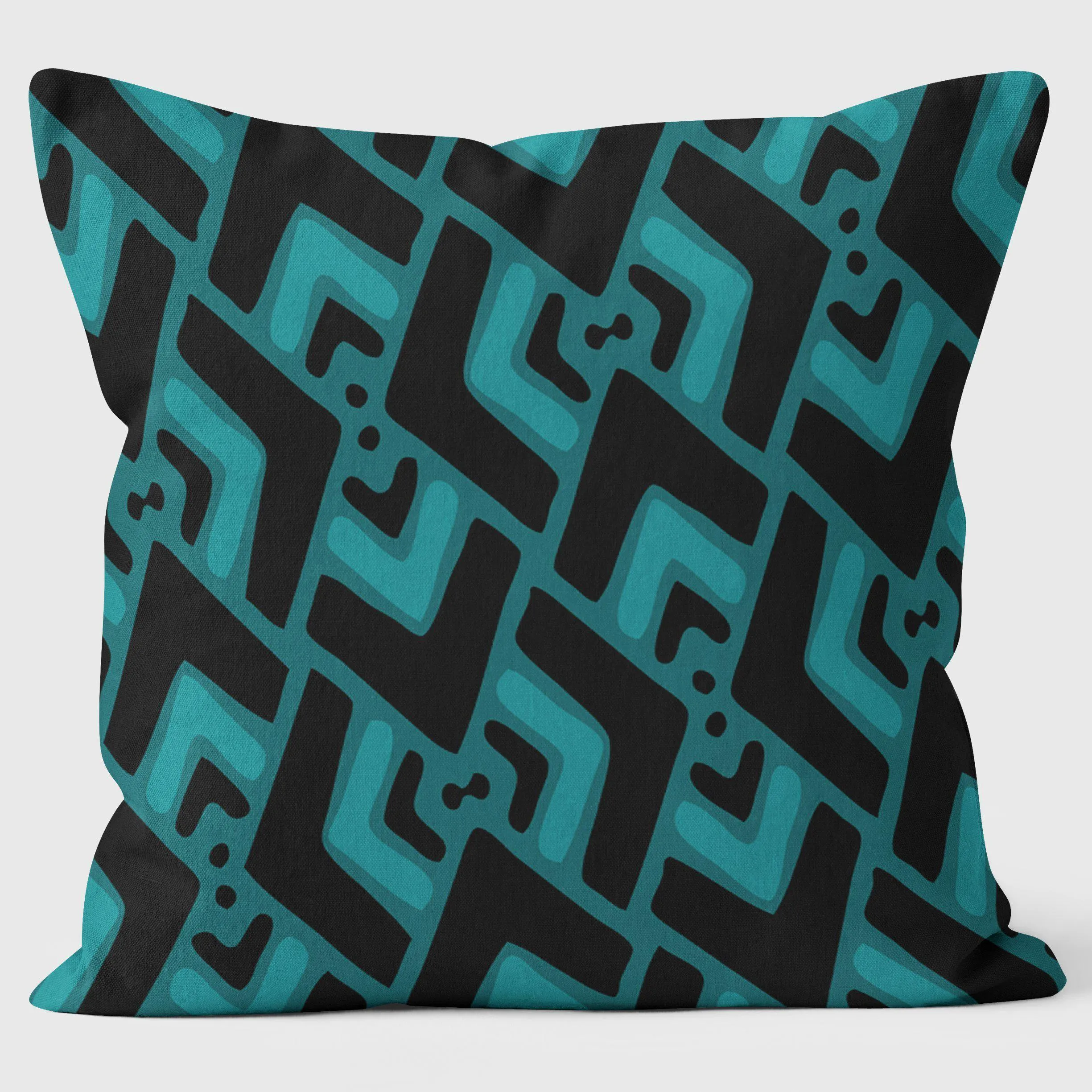 Arrow Blue - Abstract Cushion