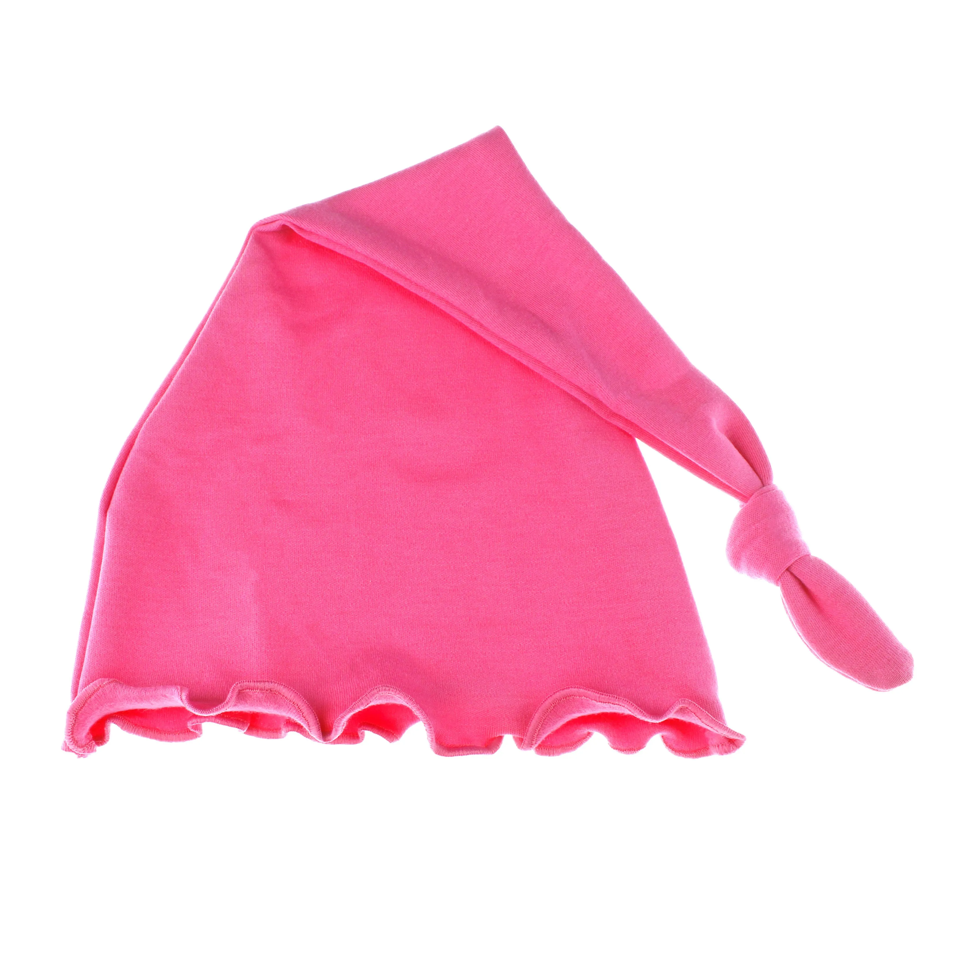 Baby Ruffle Knotted Tail Cotton Beanie Hat