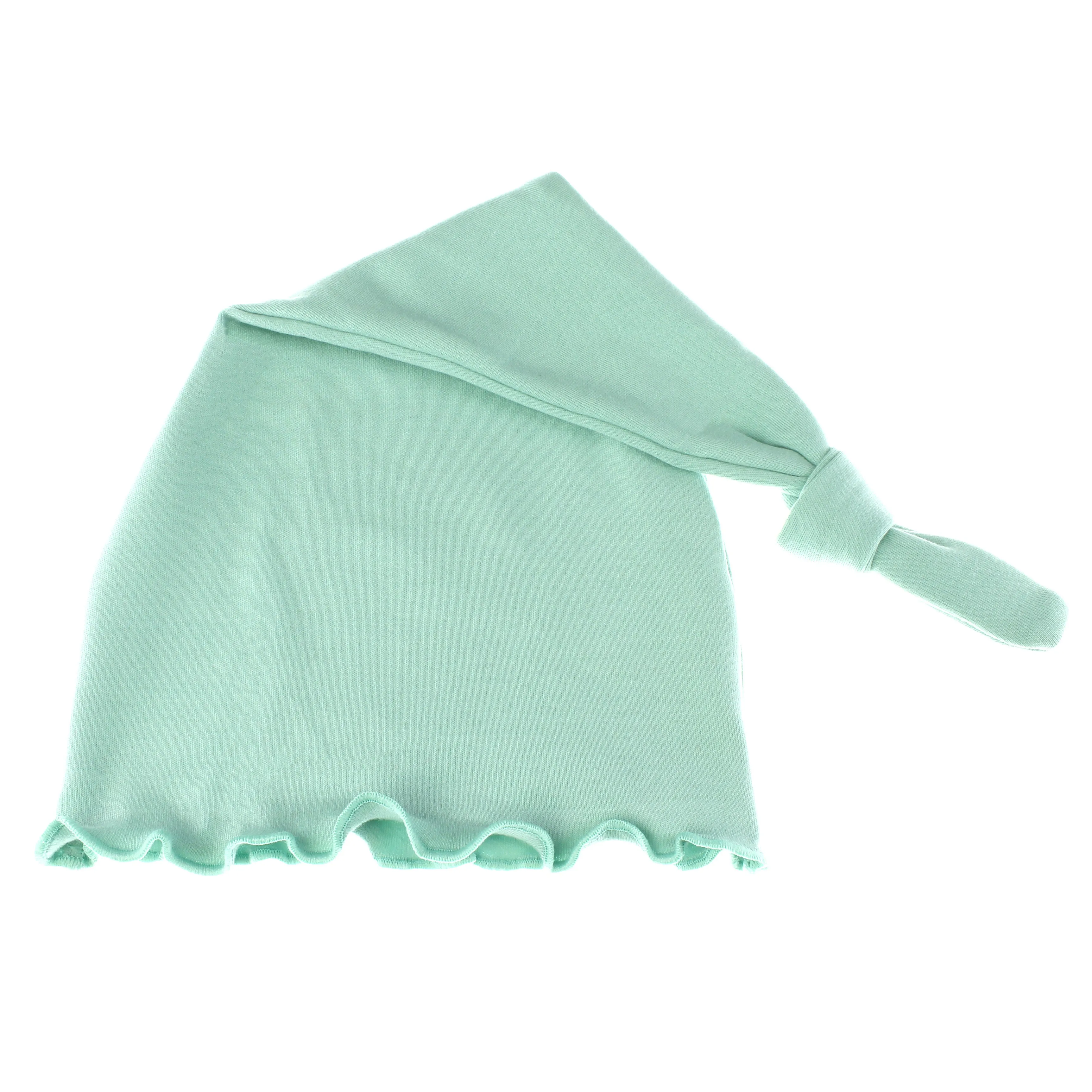 Baby Ruffle Knotted Tail Cotton Beanie Hat