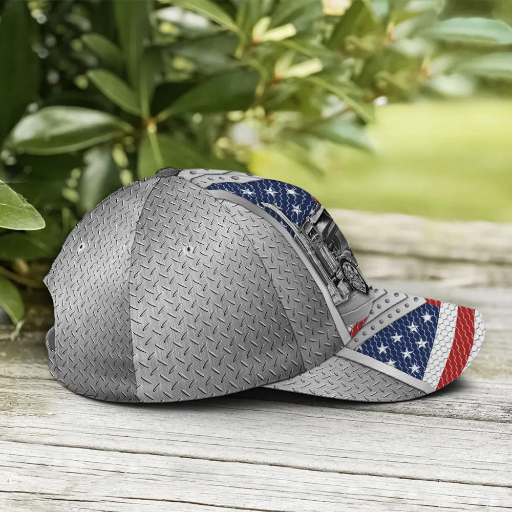 Baseball Cap For Trucker Metalic Style US Flag Pattern Coolspod