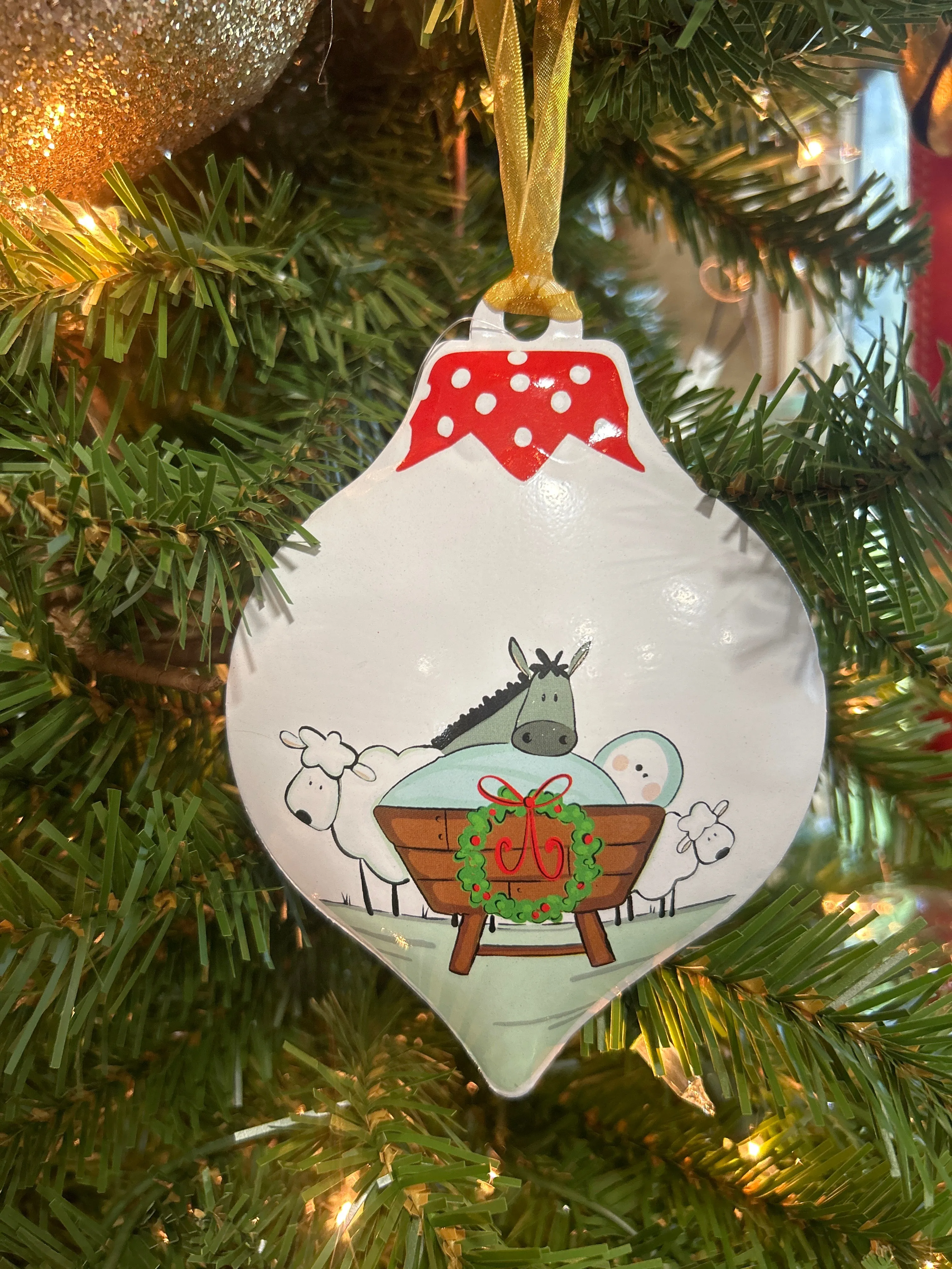 BELIEVE TEARDROP ORNAMENT