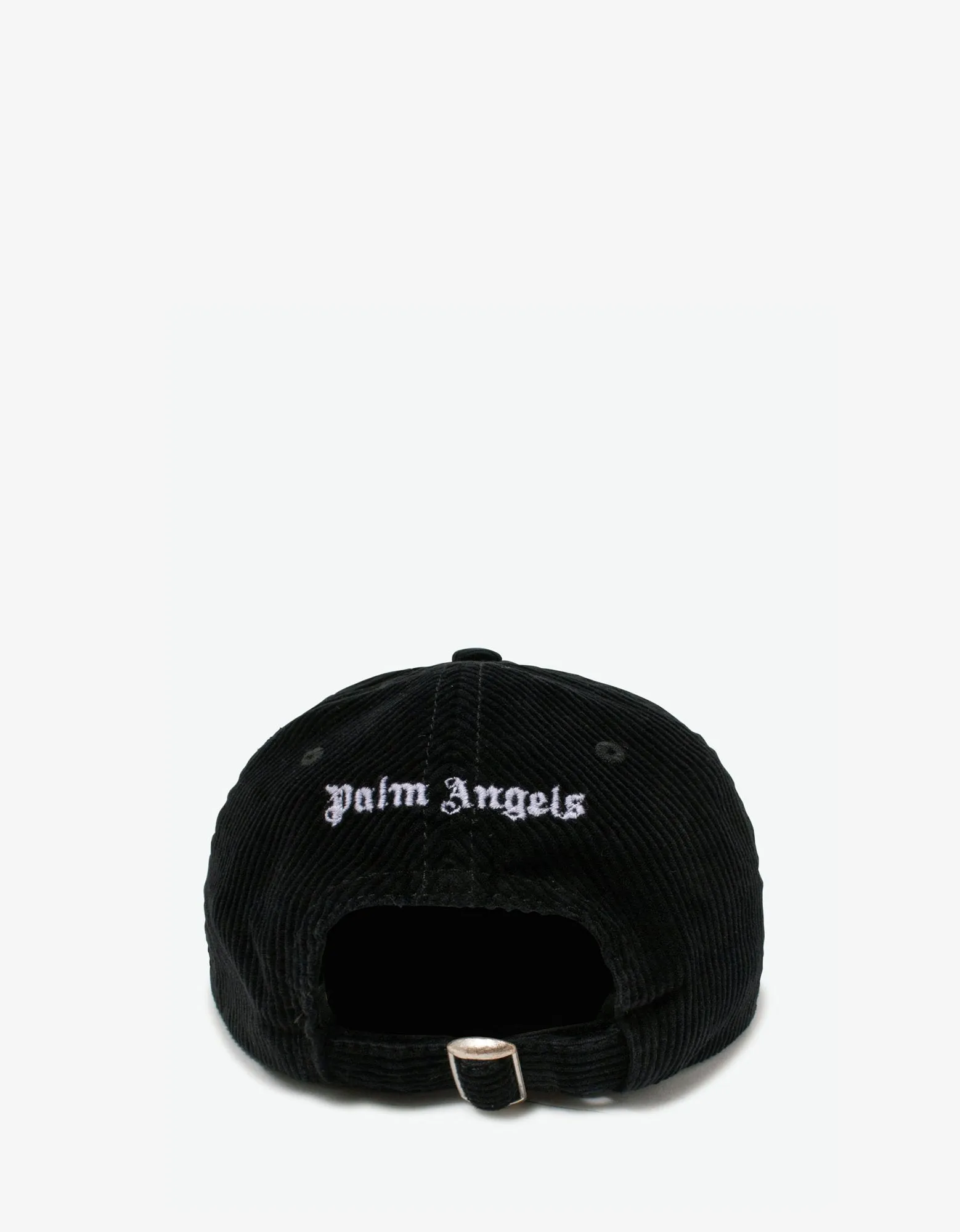 Black Corduroy Logo Baseball Cap