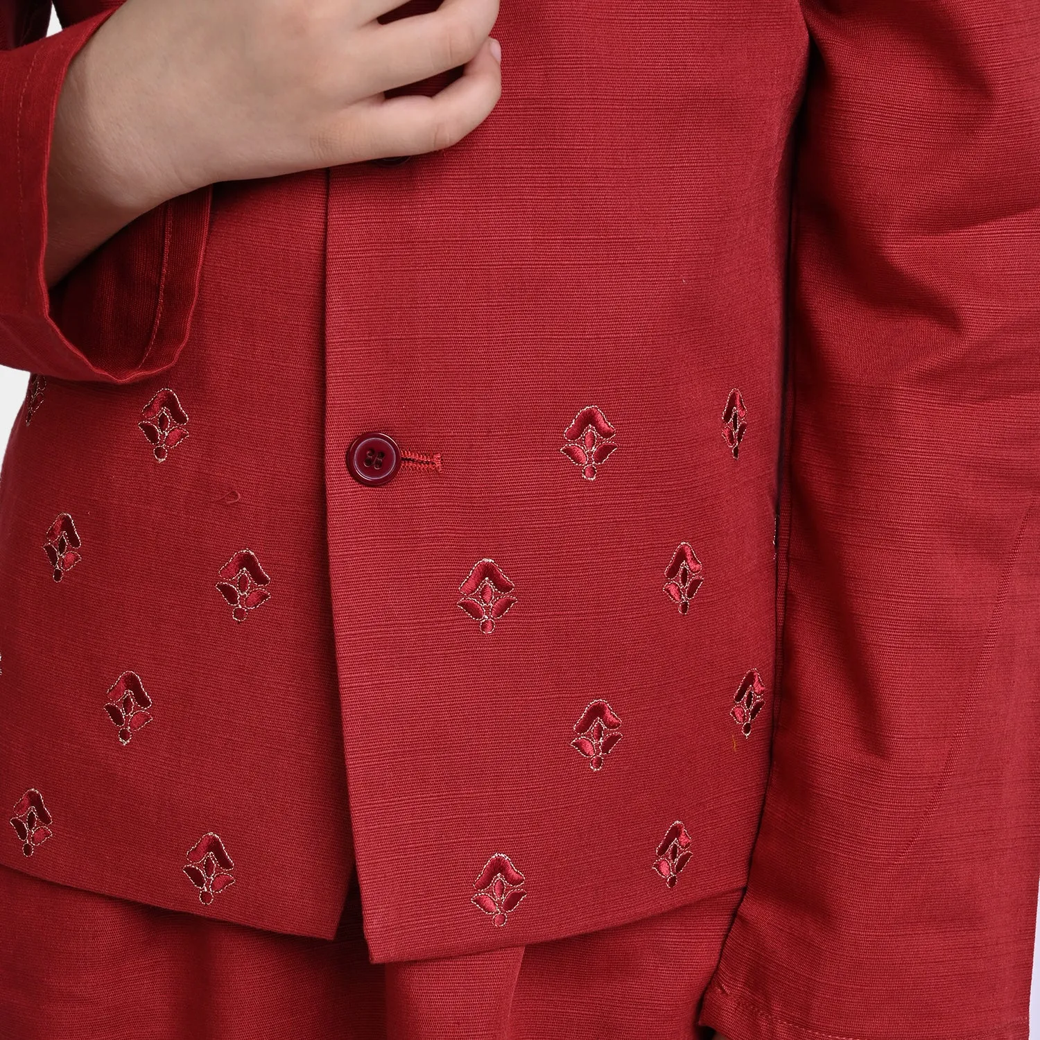 Boys Cotton 3 Pcs Suit - Lava Falls