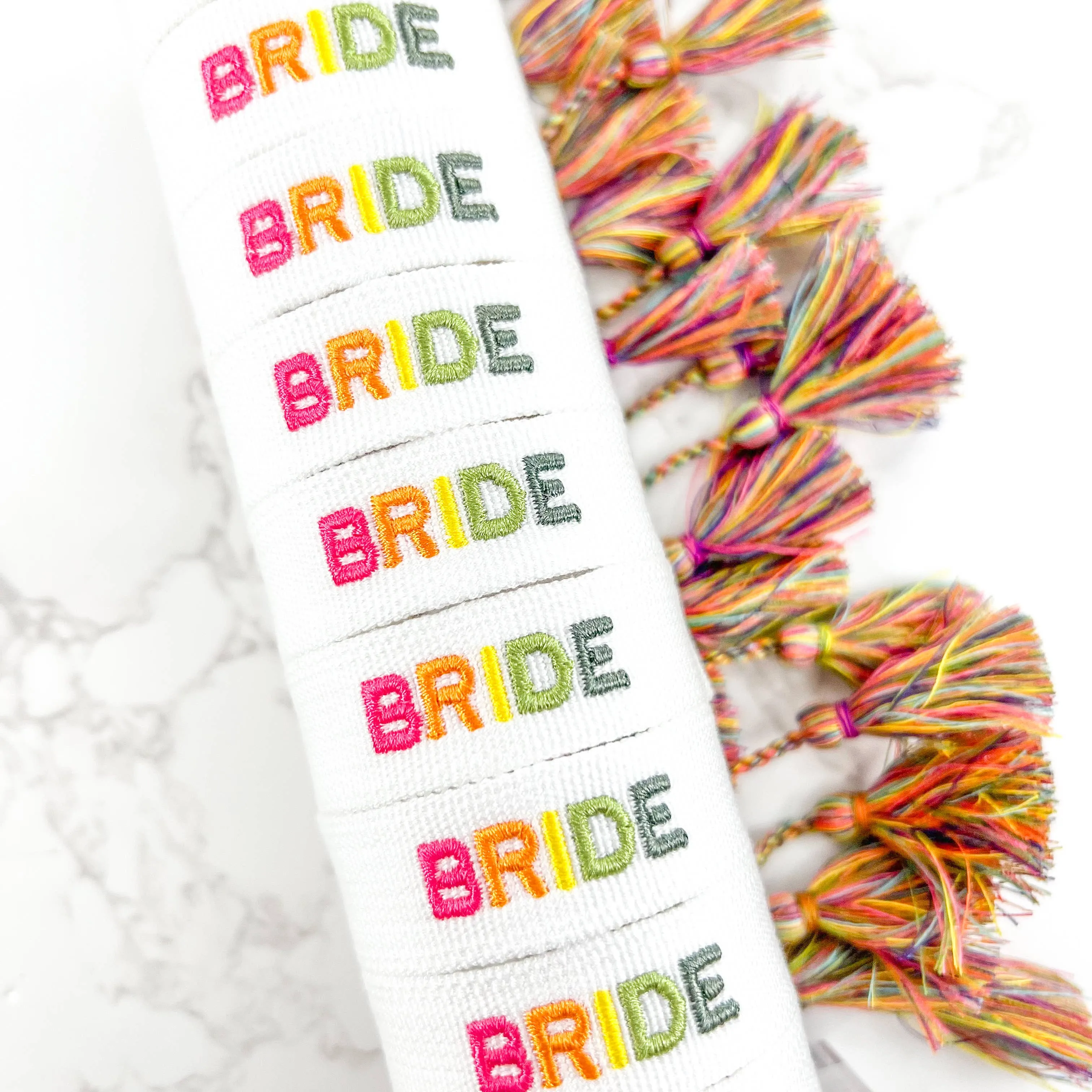 Bride Colorful Embroidered Bracelet