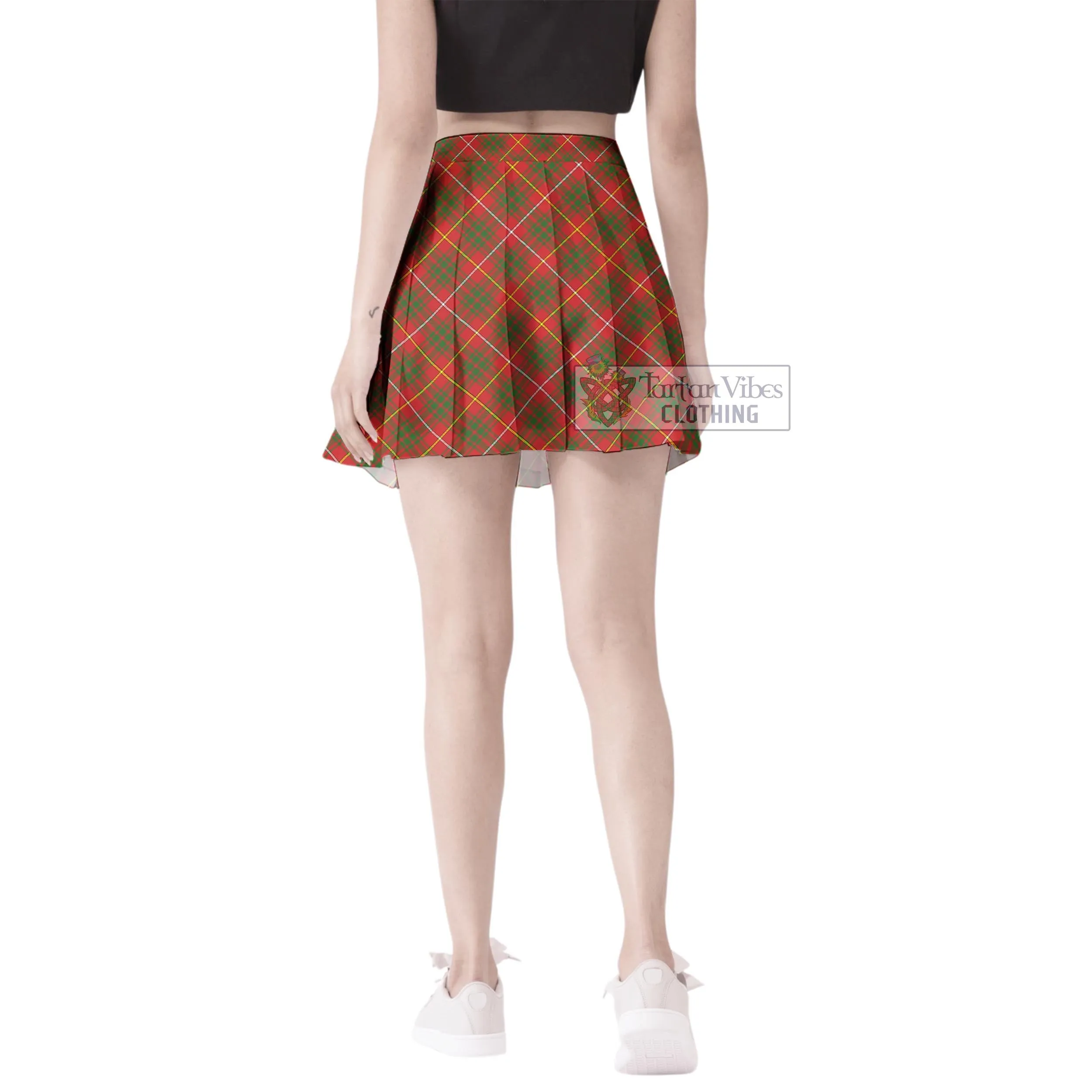 Bruce County Canada Tartan Women's Plated Mini Skirt