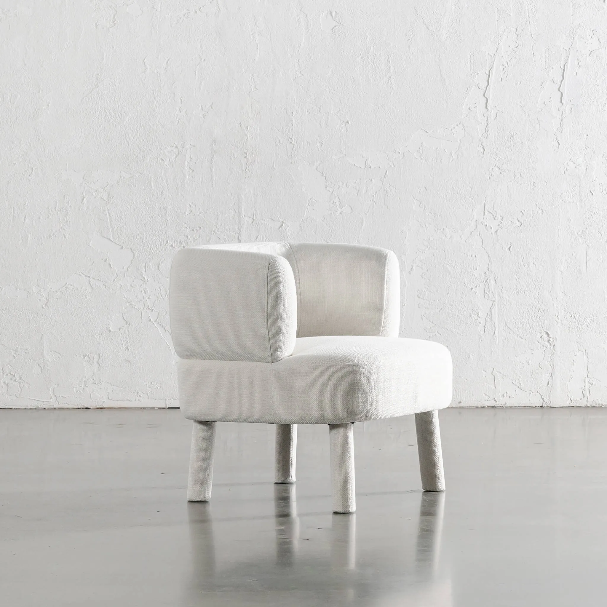 CARSON ATINA ROUNDED ARMCHAIR  |  SKIMMING STONE WEAVE