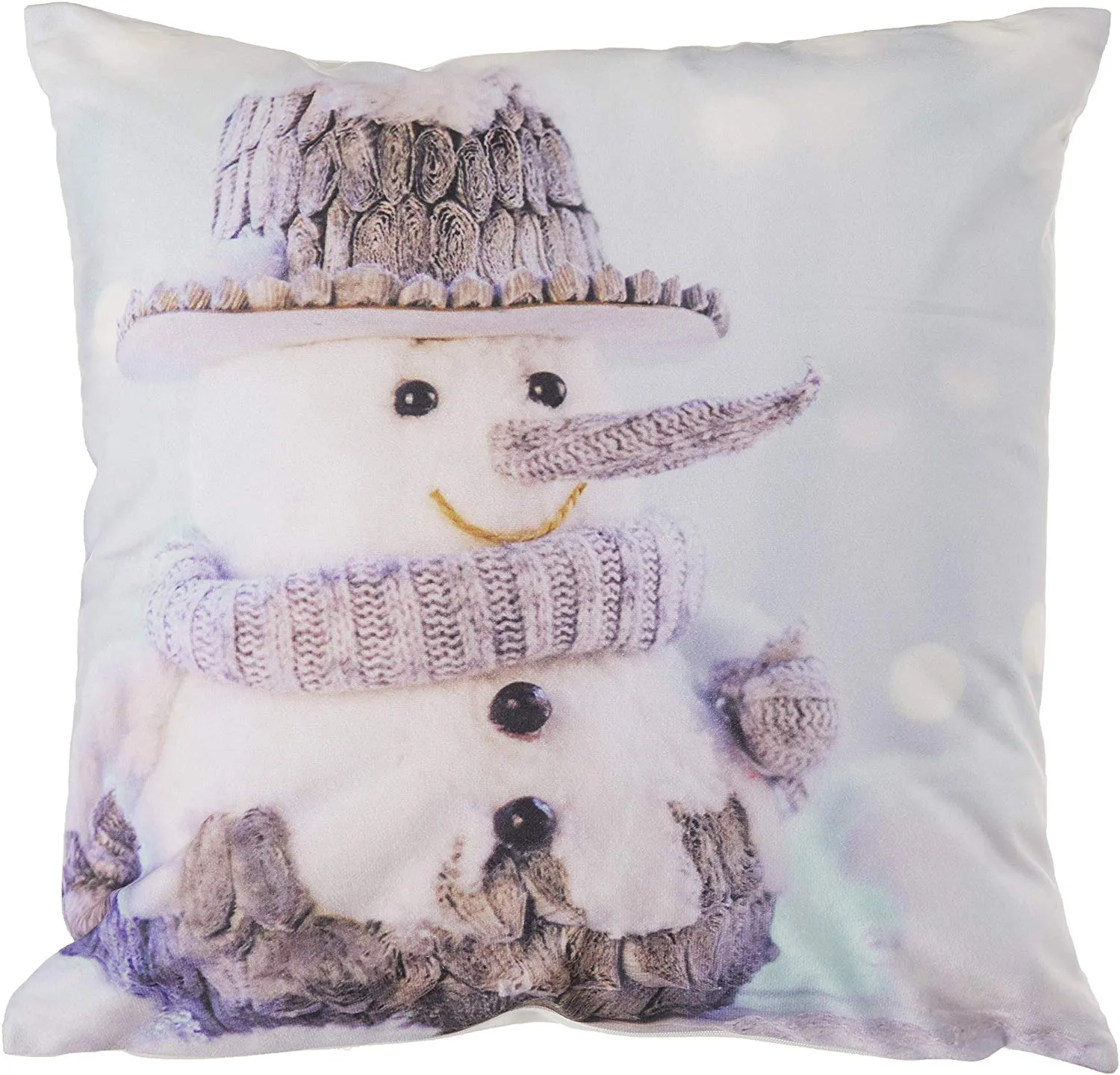 Christmas Snowed Man Decorative Accent Throw Pillow