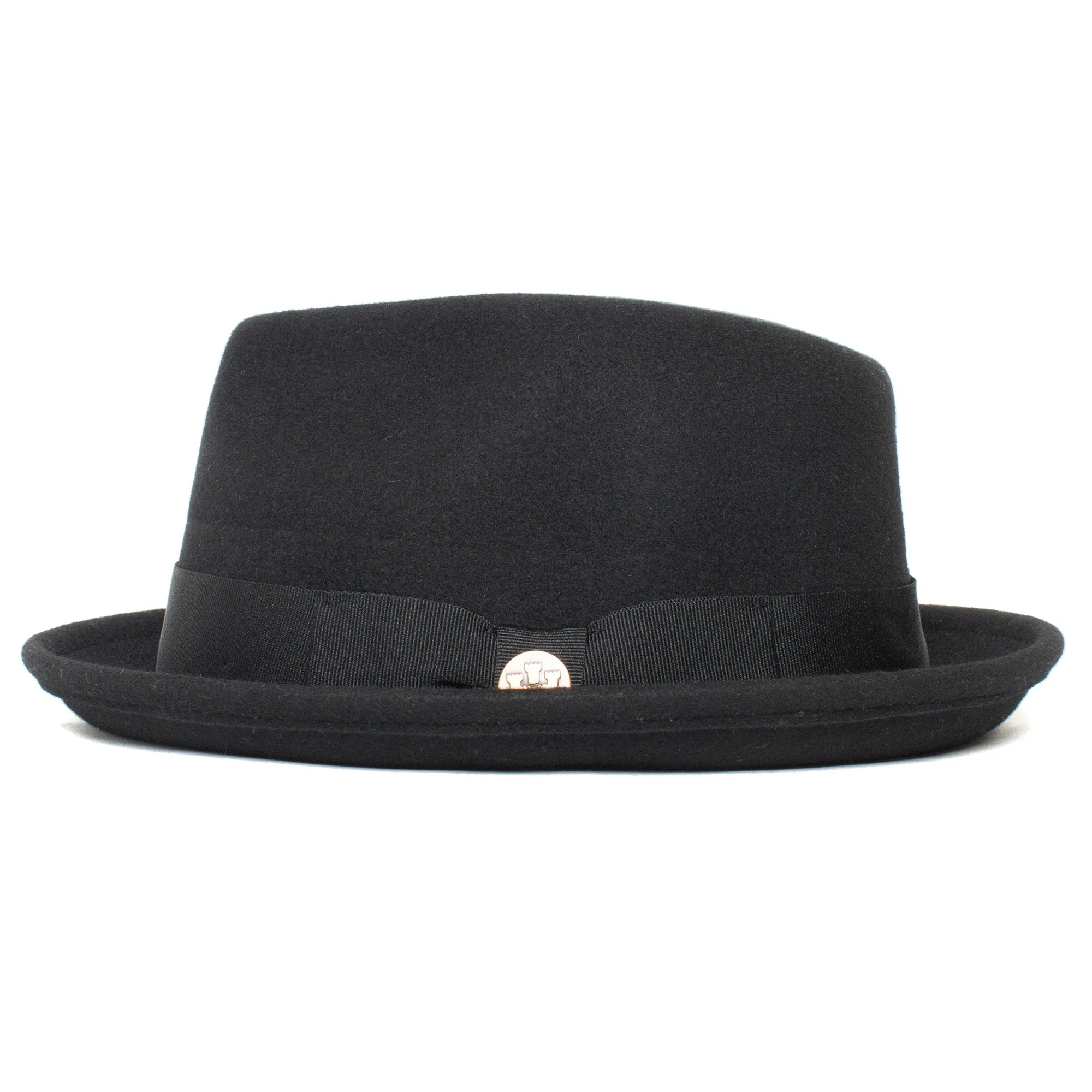 Classic Pork Pie Fedora Hat-Navy