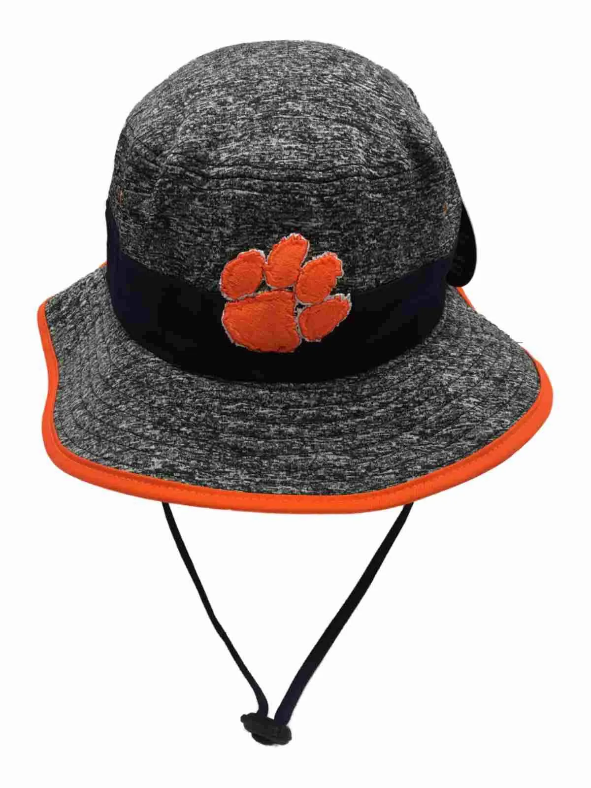 Clemson Tigers Zephyr Gray & Purple Bucket Hat Cap with Adjustable Strap (S/M)