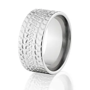 Cobalt Wedding Band - Men's Tire Tread Rings