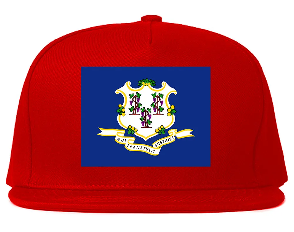 Connecticut State Flag CT Chest Mens Snapback Hat