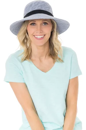 Cotton Crushable Graduated Brim Hat With Ribbon