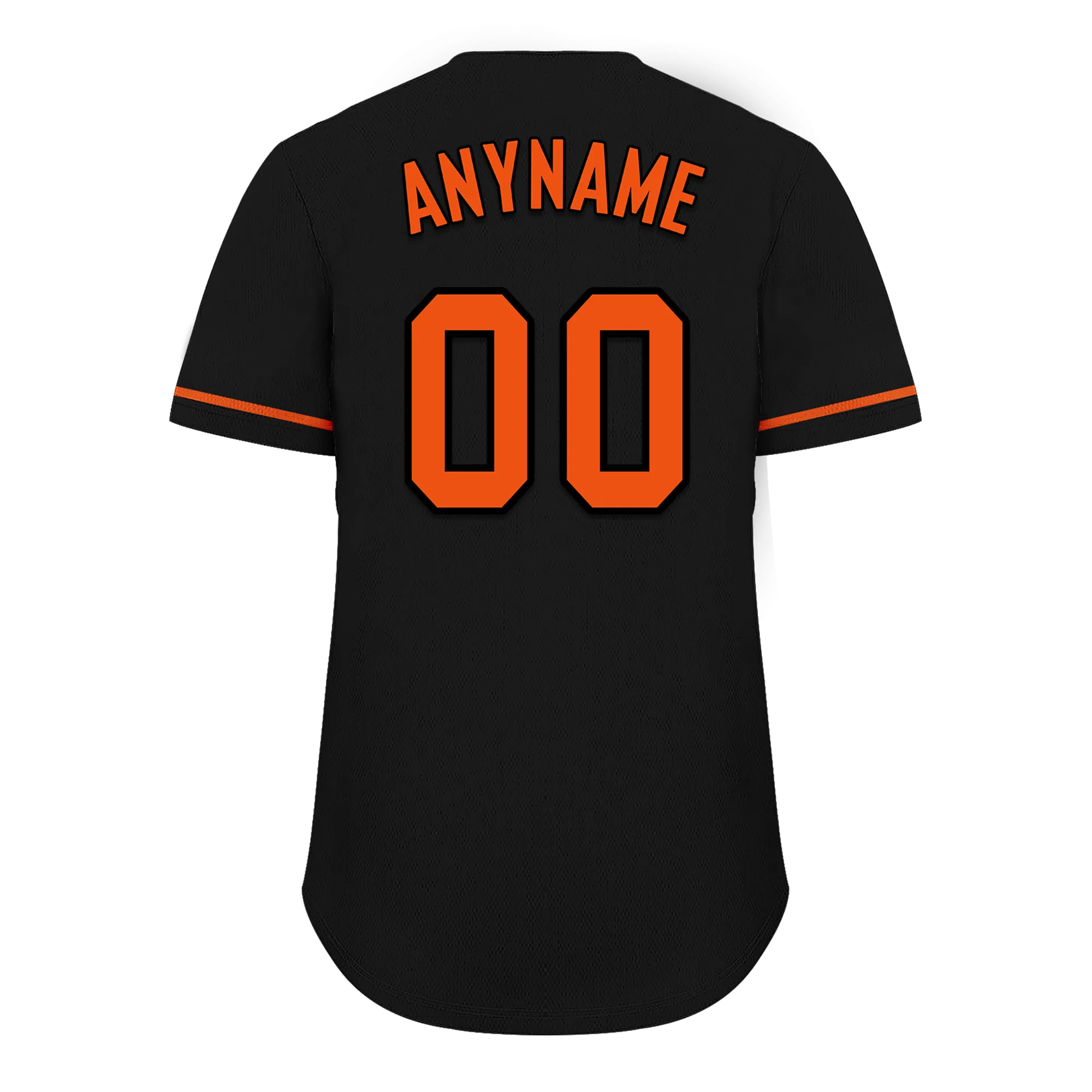 Custom Black Orange Classic Style Orange Personalized Authentic Baseball Jersey BSBJ01-bd0fa0b