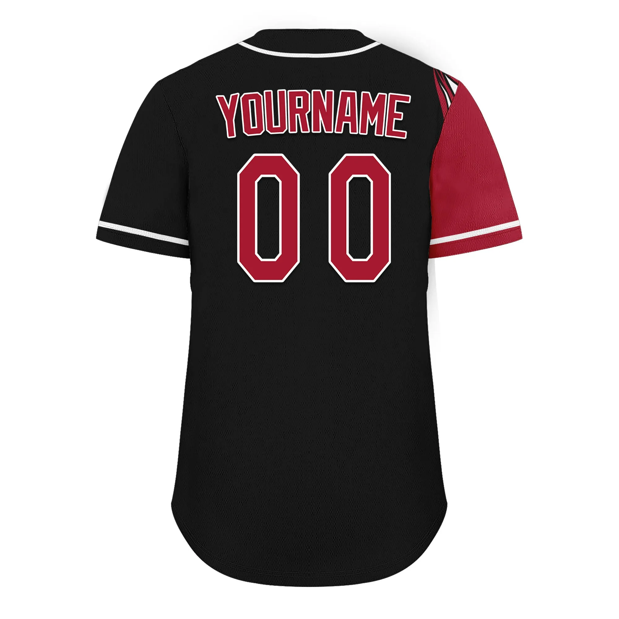 Custom Black Red Classic Style Personalized Authentic Baseball Jersey UN002-D0b0a00-d