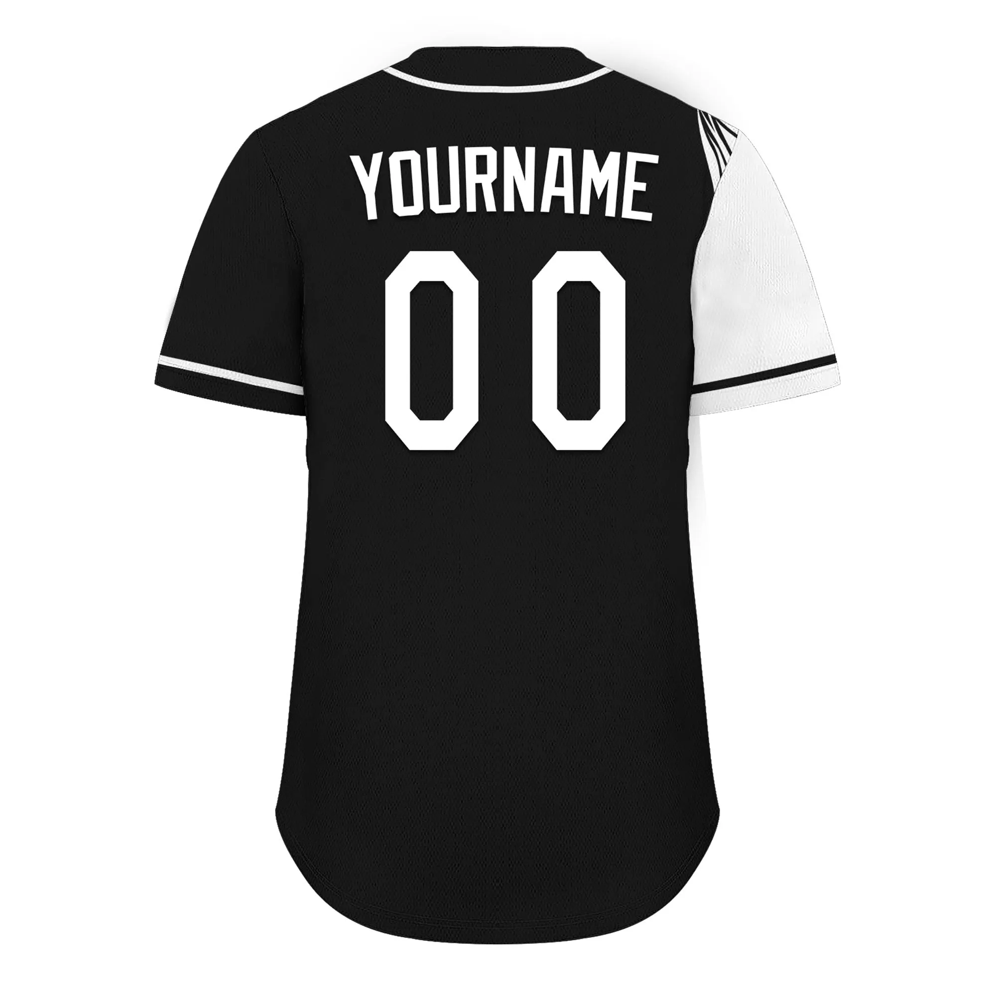 Custom Black White Classic Style Personalized Authentic Baseball Jersey UN002-D0b0a00-a9