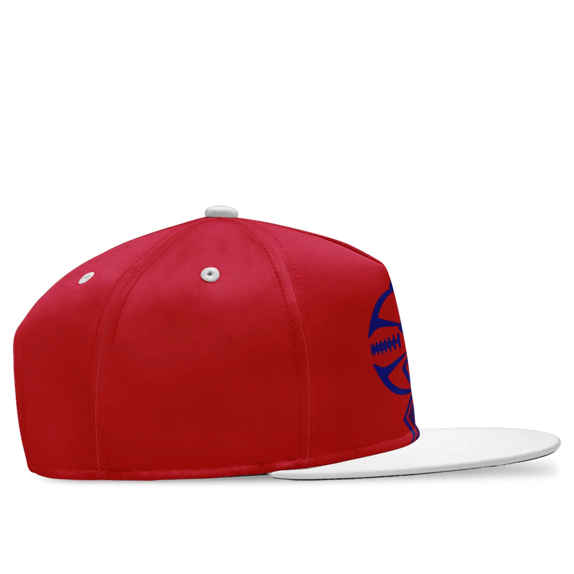 Custom Blue Red New York Hat Sport Design Cap Stitched Adjustable Personalized PR067B-D028017-18