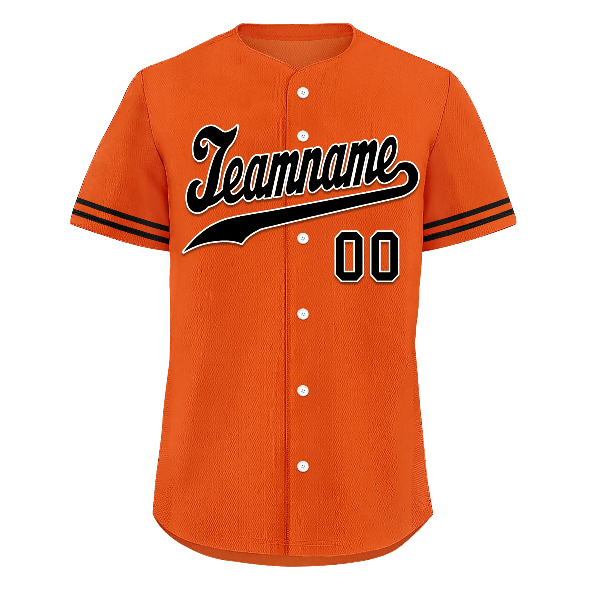 Custom Orange Black Classic Style Black Personalized Authentic Baseball Jersey BSBJ01-bd0fa0a