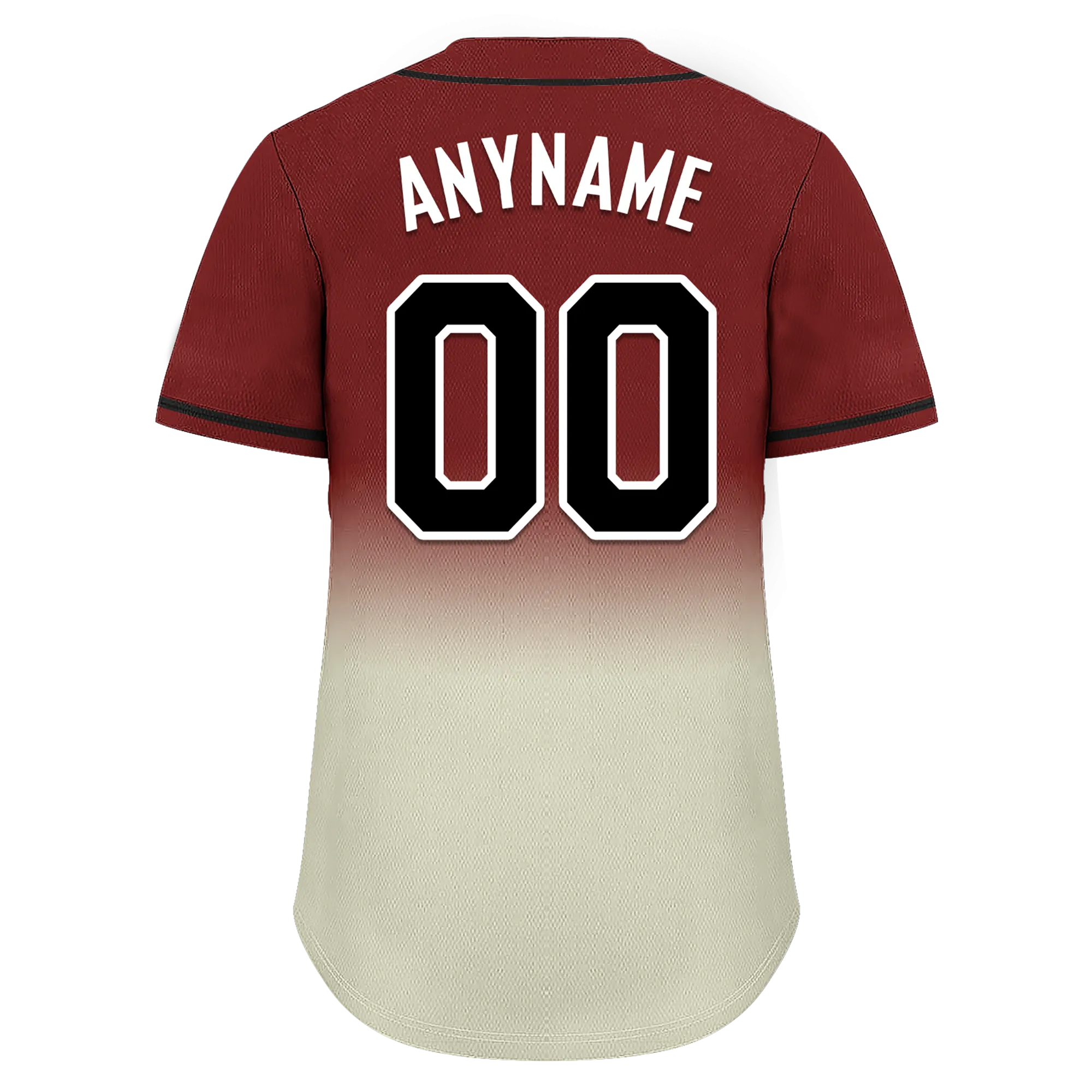 Custom Red Grey Fade Fashion Personalized Authentic Baseball Jersey BSBJ01-D0a70fa