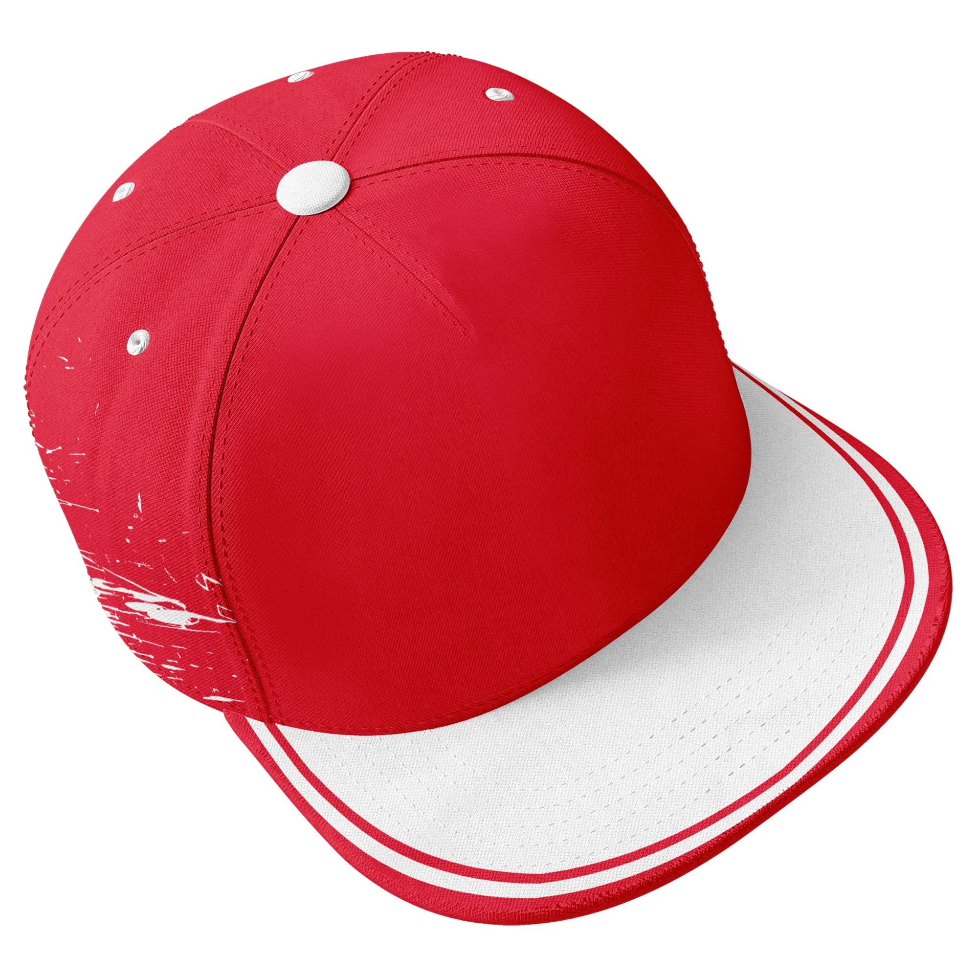 Custom Red White Kansas City Hat Sport Design Cap Stitched Adjustable Personalized PR067B-D020261-18