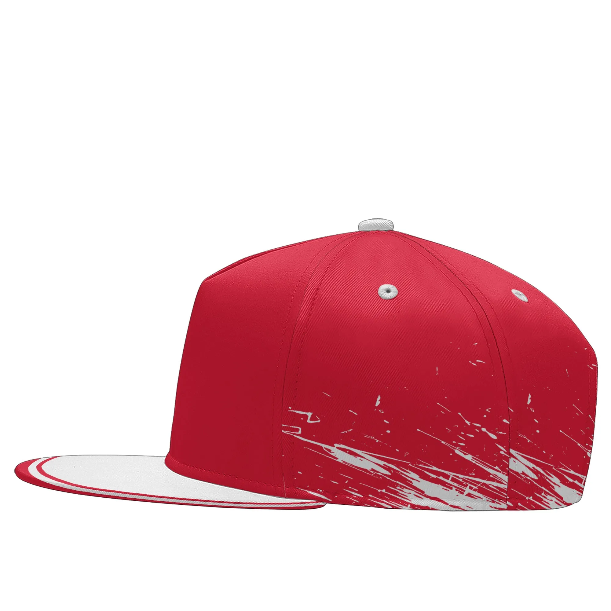 Custom Red White Kansas City Hat Sport Design Cap Stitched Adjustable Personalized PR067B-D020261-18