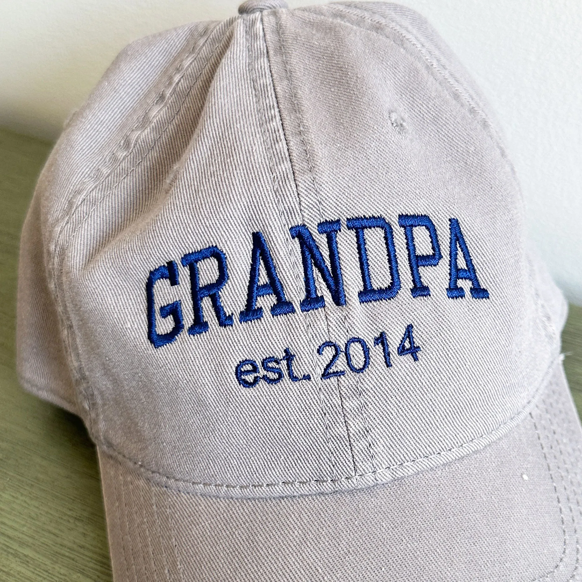 Custom Varsity Embroidered Grandpa Hat