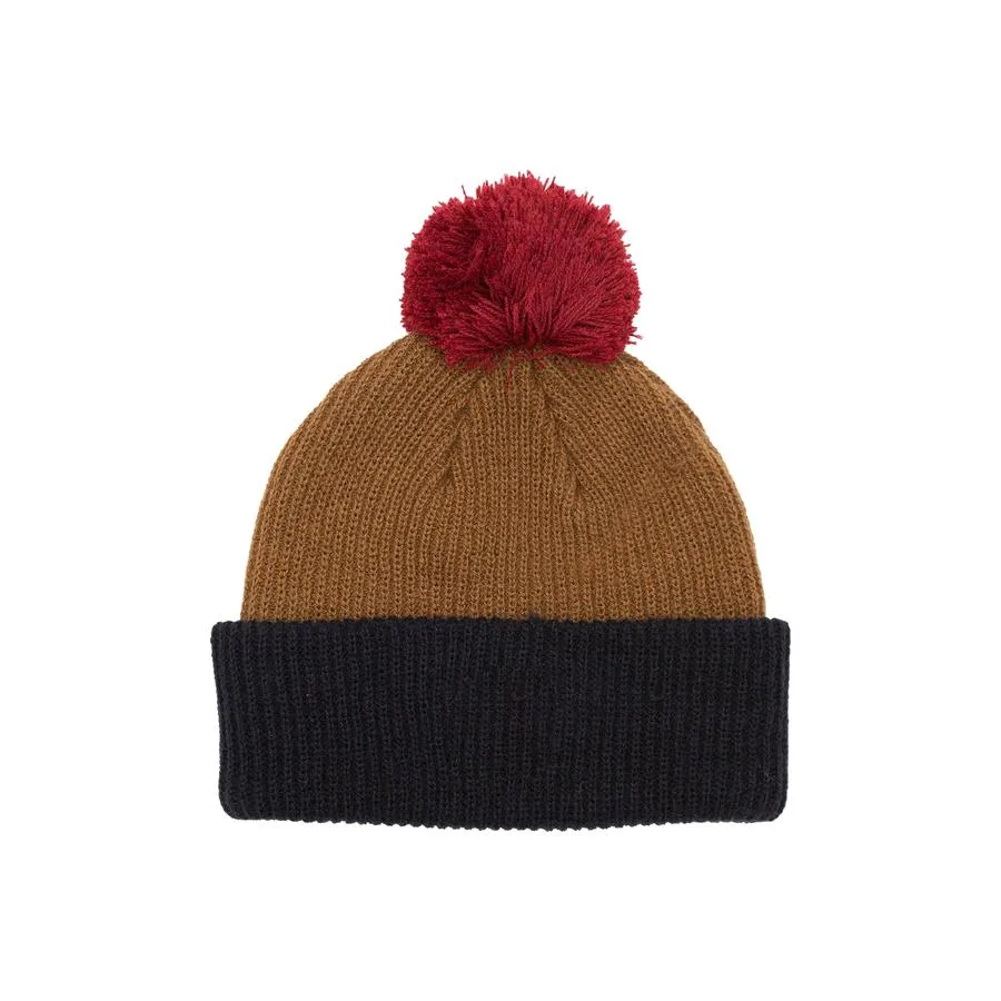 Dark Seas Blocker Beanie - Brown/Navy