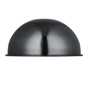 Dome 8 Inch - Shiny Black Nickel - Shade Only