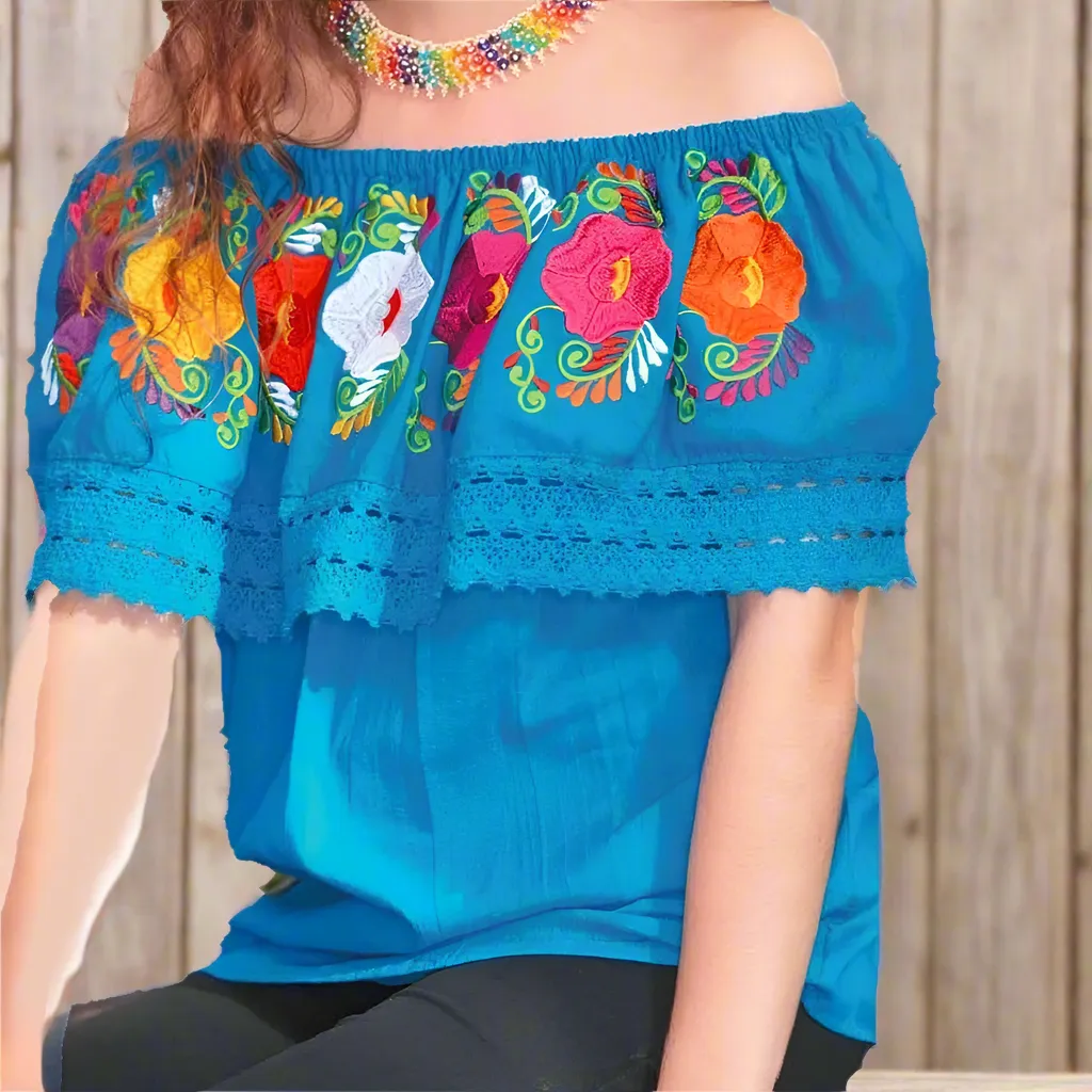 Embroidered Blouse NA-TM-77505