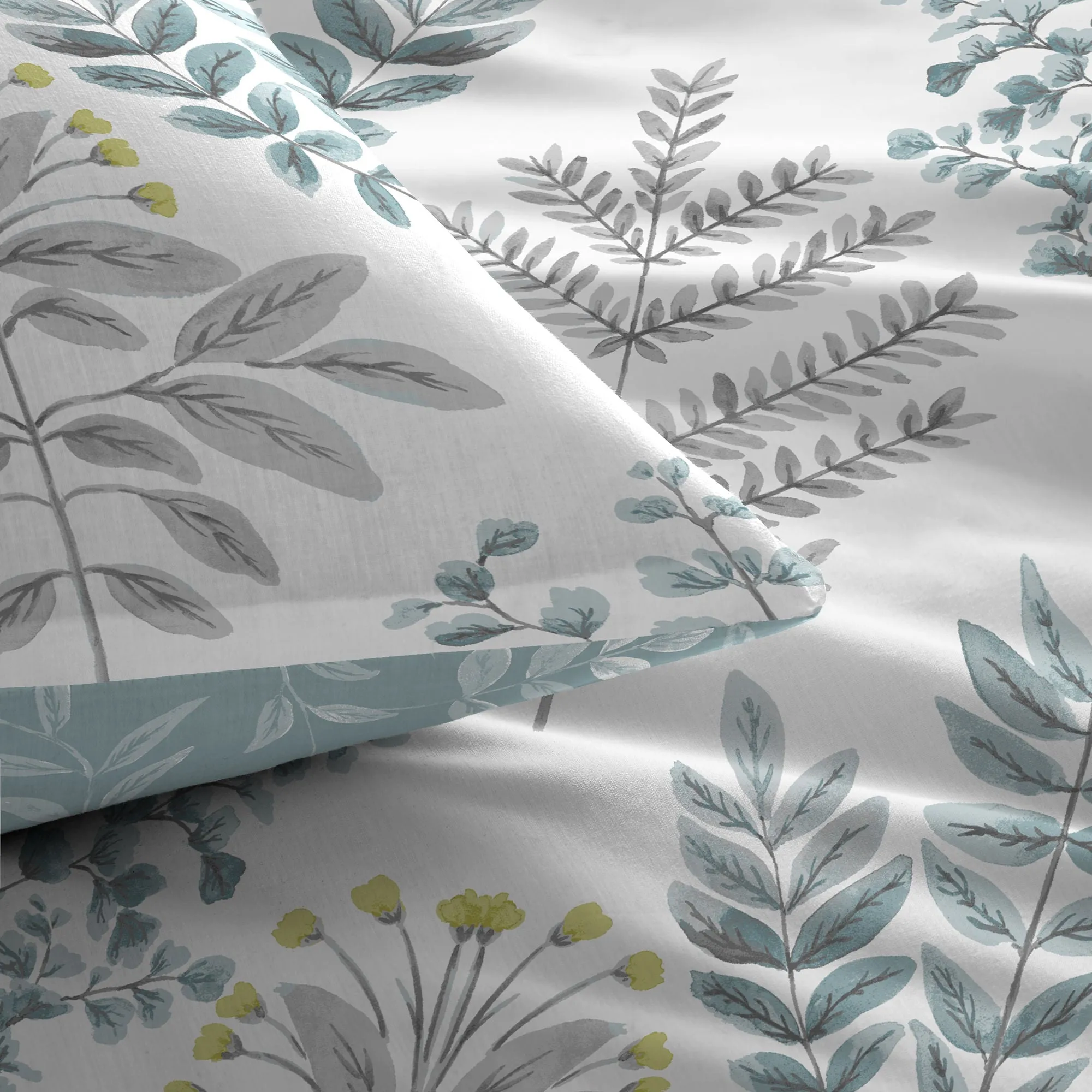 Emily Duvet Cover Set by Dreams & Drapes in Duck Egg