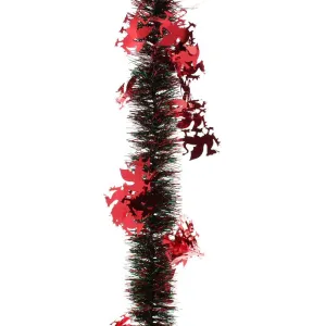 Festive 2m Red Welsh Dragon Luxury Tinsel