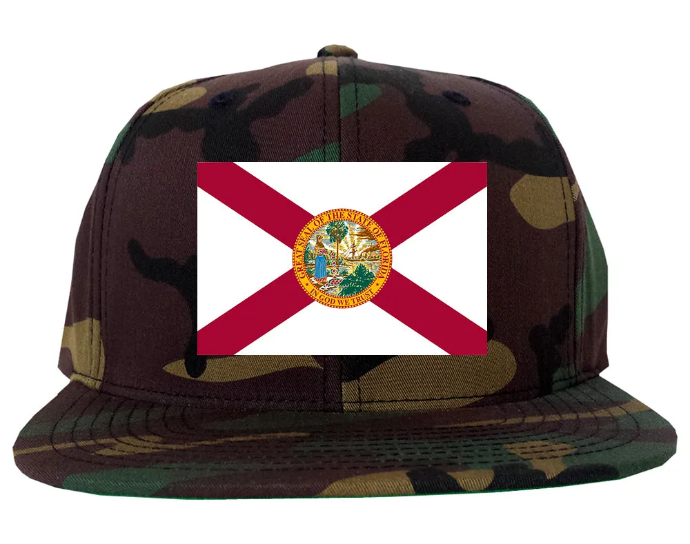 Florida State Flag FL Chest Mens Snapback Hat