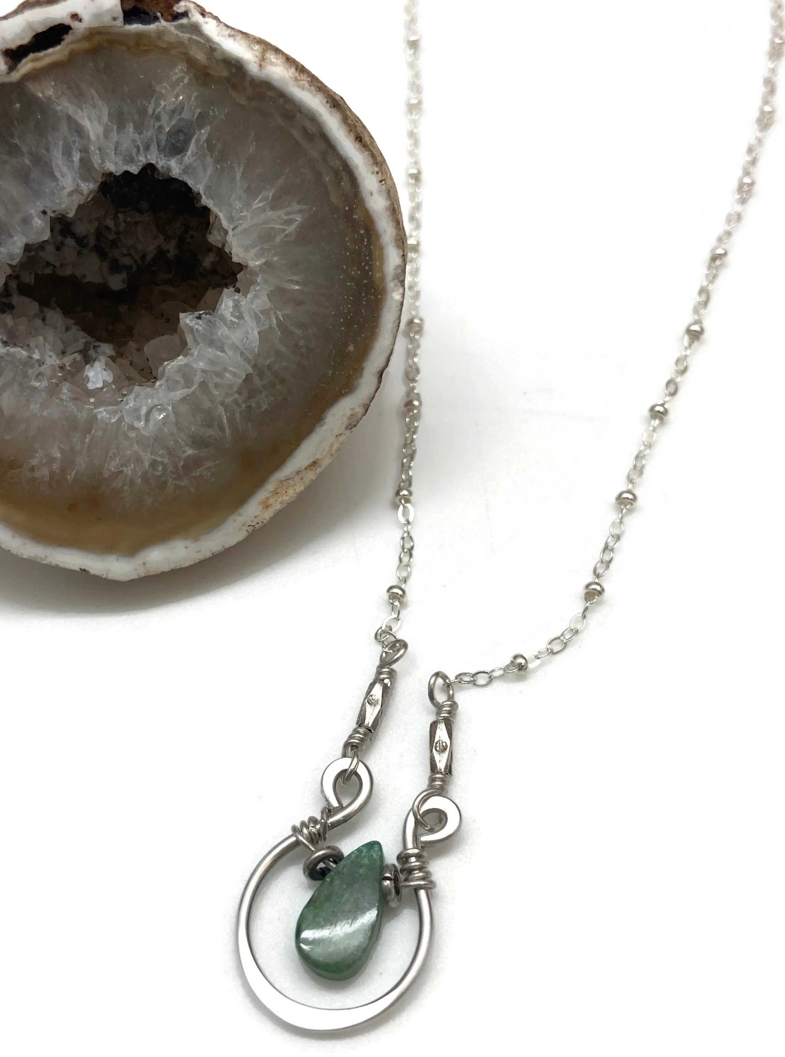 Gem Horseshoe Necklace