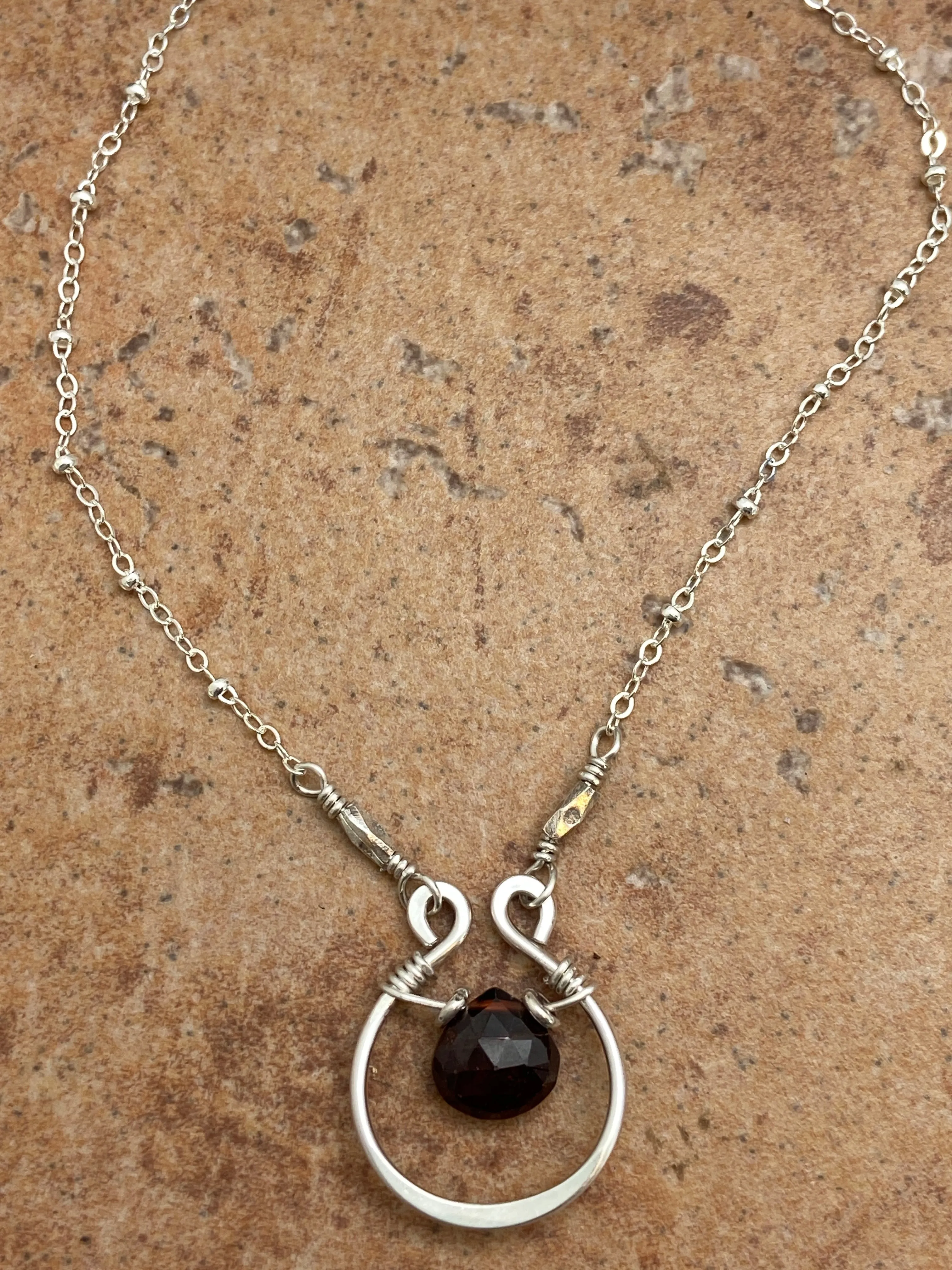 Gem Horseshoe Necklace