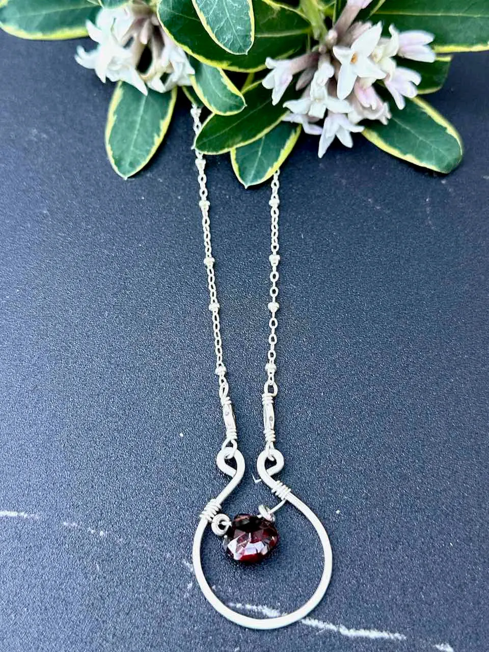 Gem Horseshoe Necklace