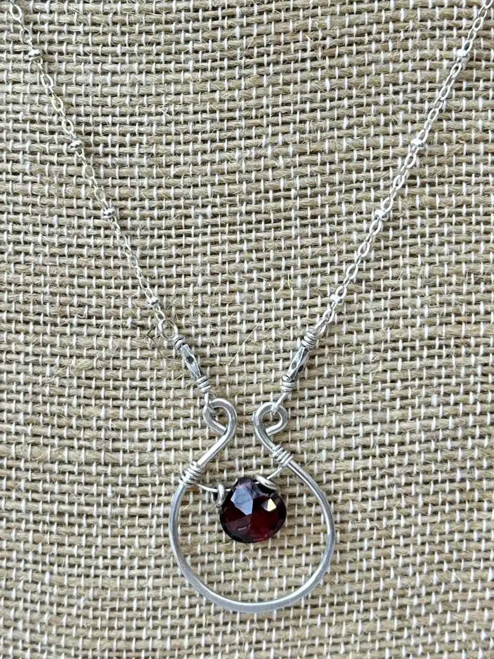 Gem Horseshoe Necklace