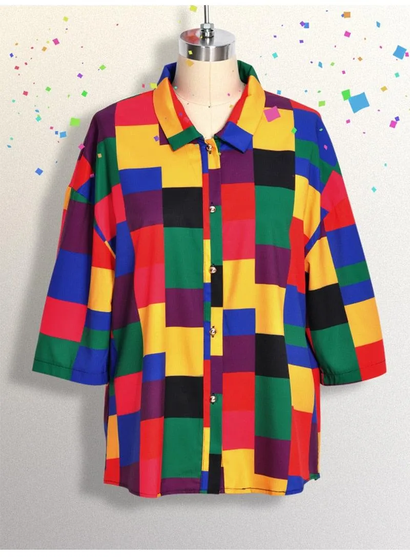 Geometric Patterns Vintage Shirt