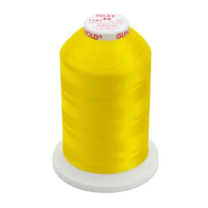 Gunold Rayon Embroidery Thread - SULKY 40 - 5000m - 1187  - Mimosa Yellow