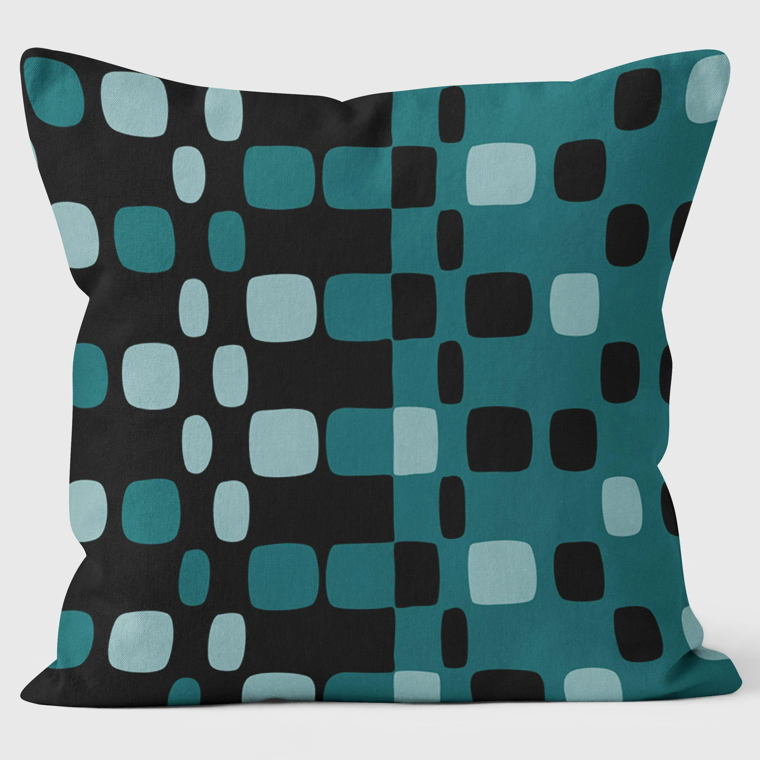 Half Checks - Abstract Cushion