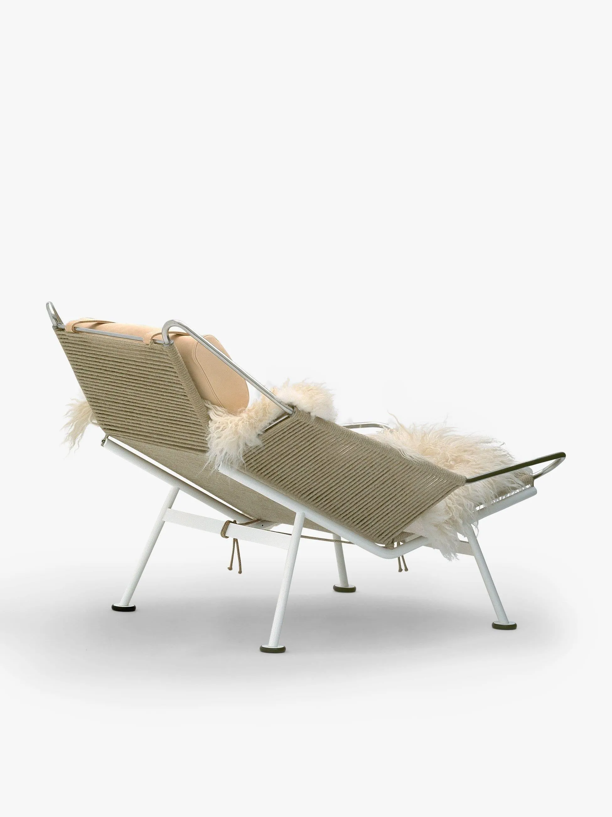 Hans Wegner Natural Flag Halyard Chair by PP Mobler